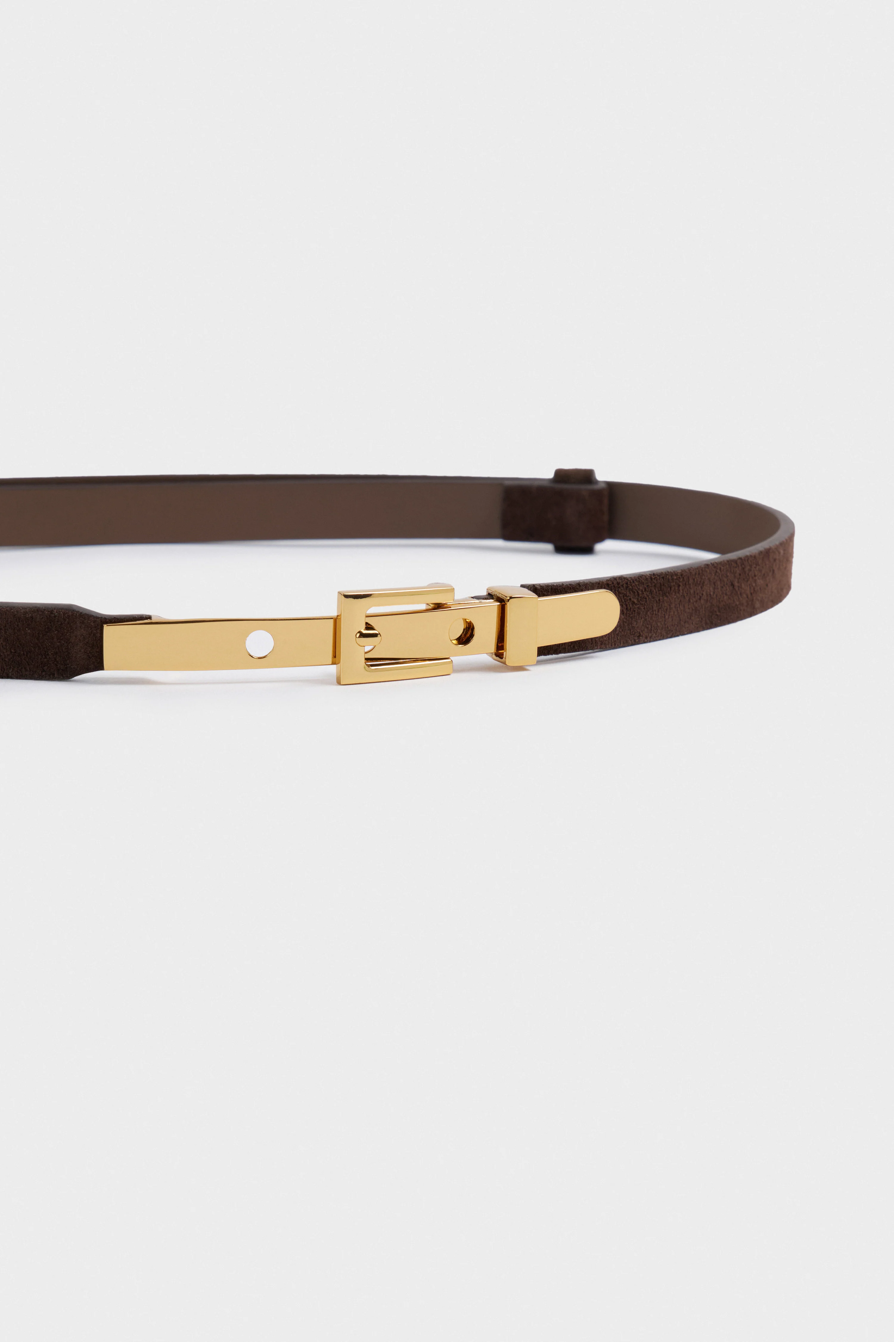SUEDE LEATHER AND METAL BELT - Image 4