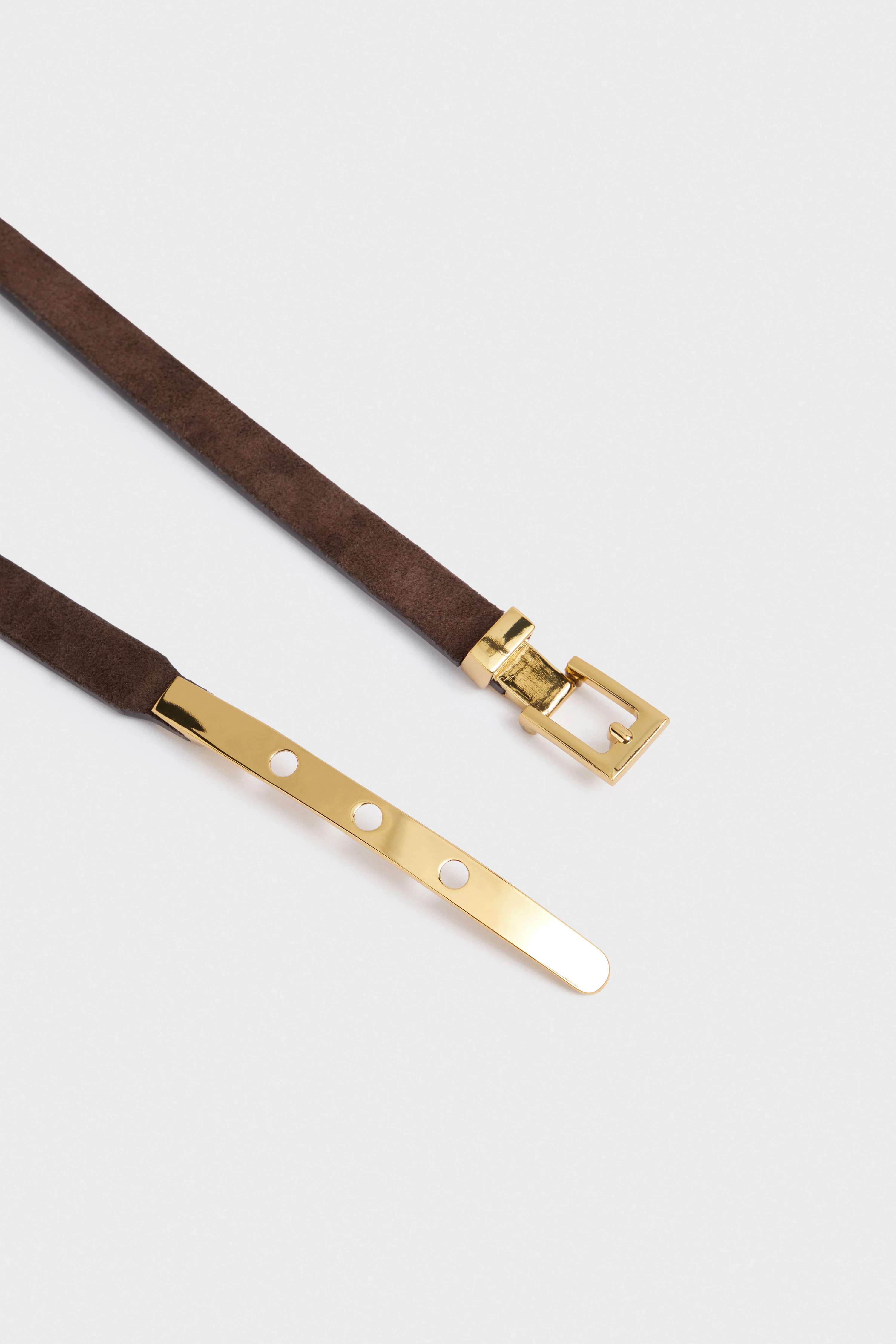 SUEDE LEATHER AND METAL BELT - Image 5