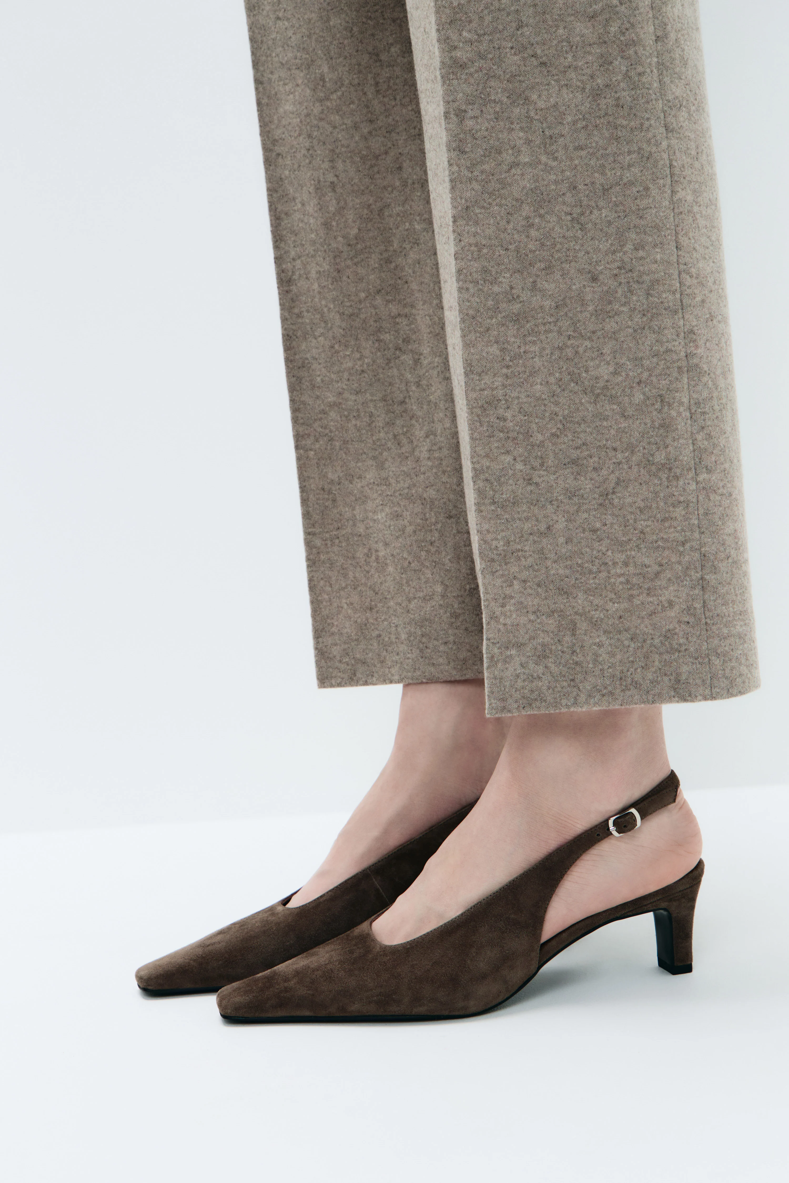 SUEDE LEATHER SLINGBACKS - Image 3