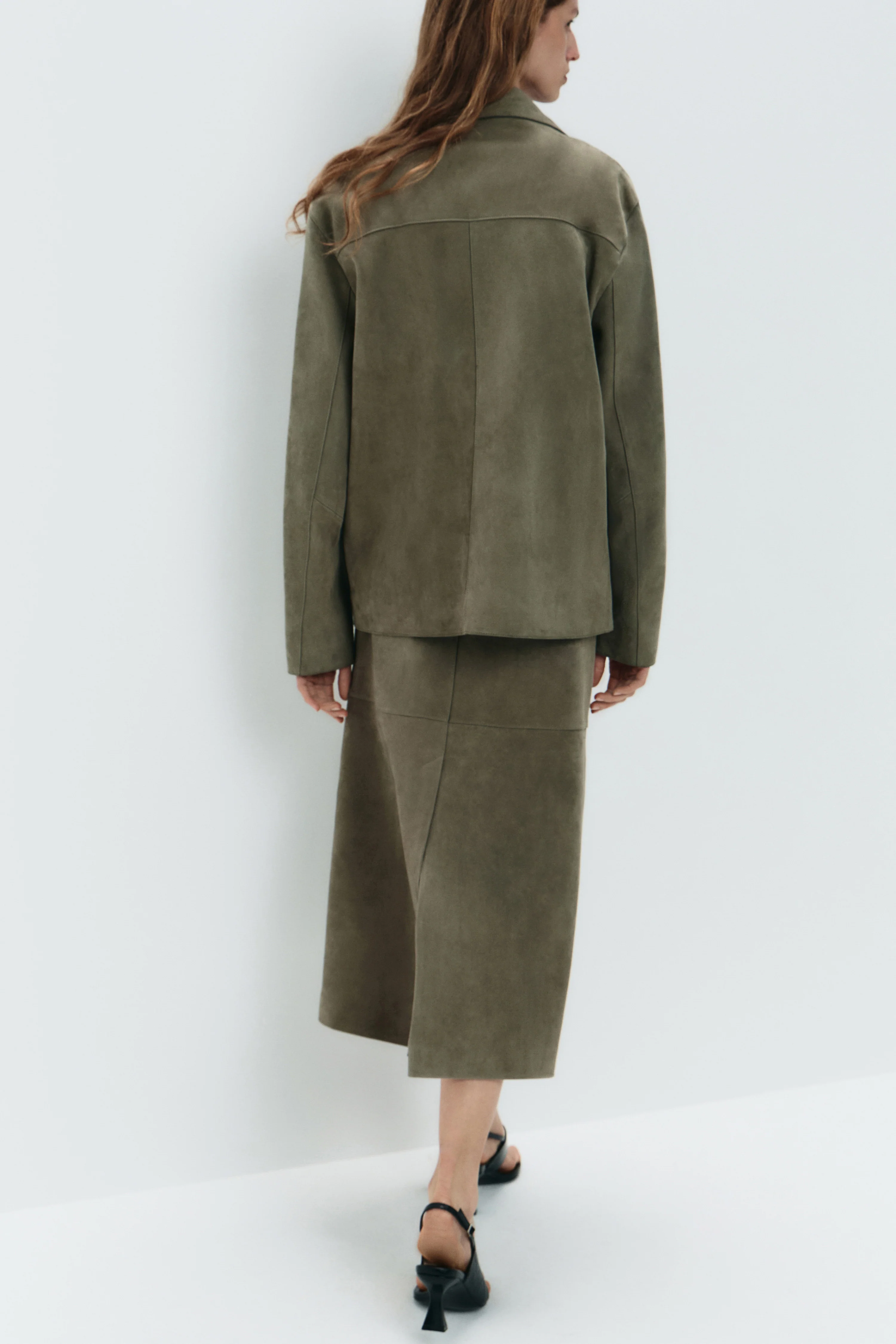 SUEDE MIDI SKIRT - Image 3