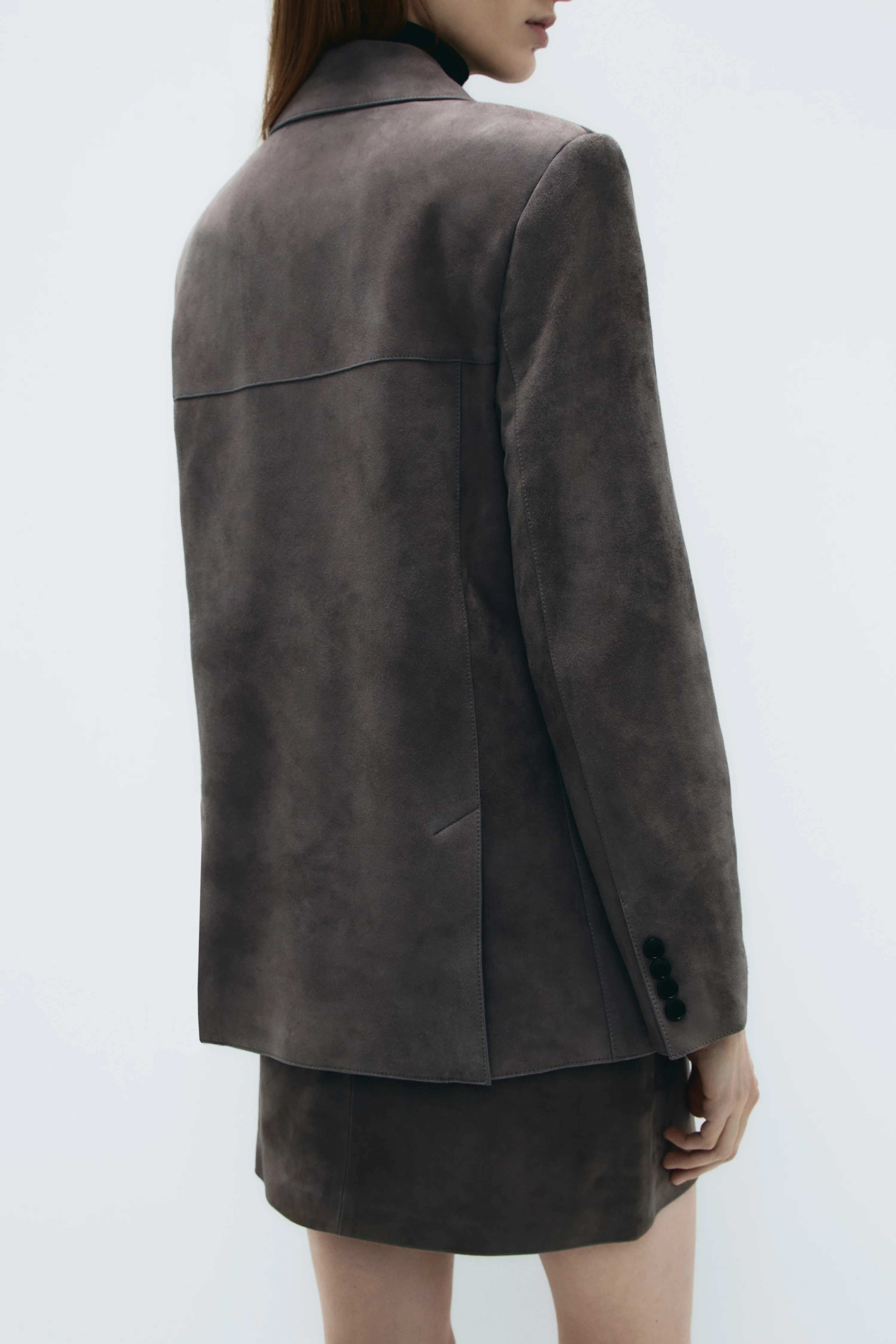 SUEDE OVERSIZE BLAZER - Image 5