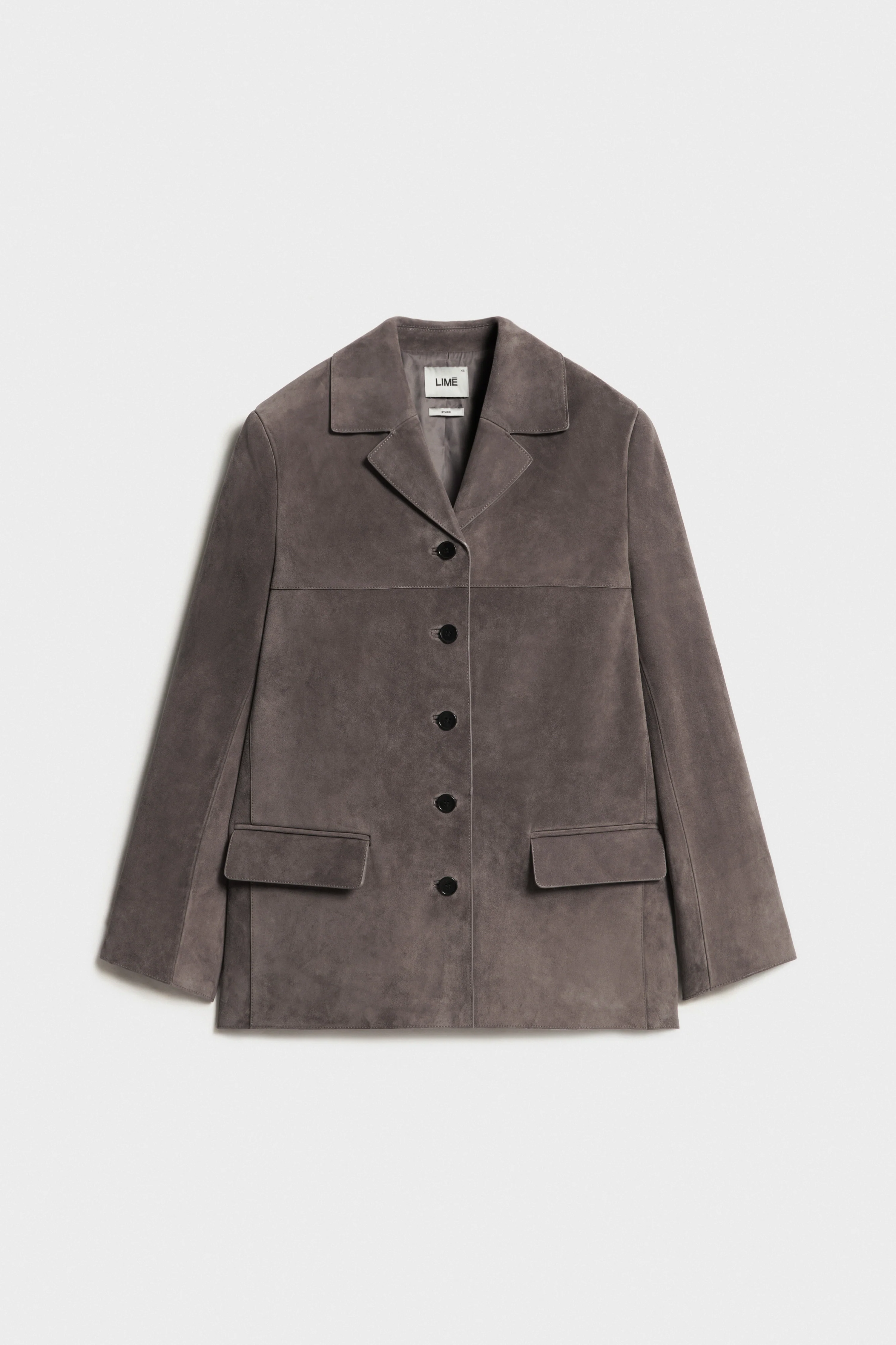SUEDE OVERSIZE BLAZER - Image 6