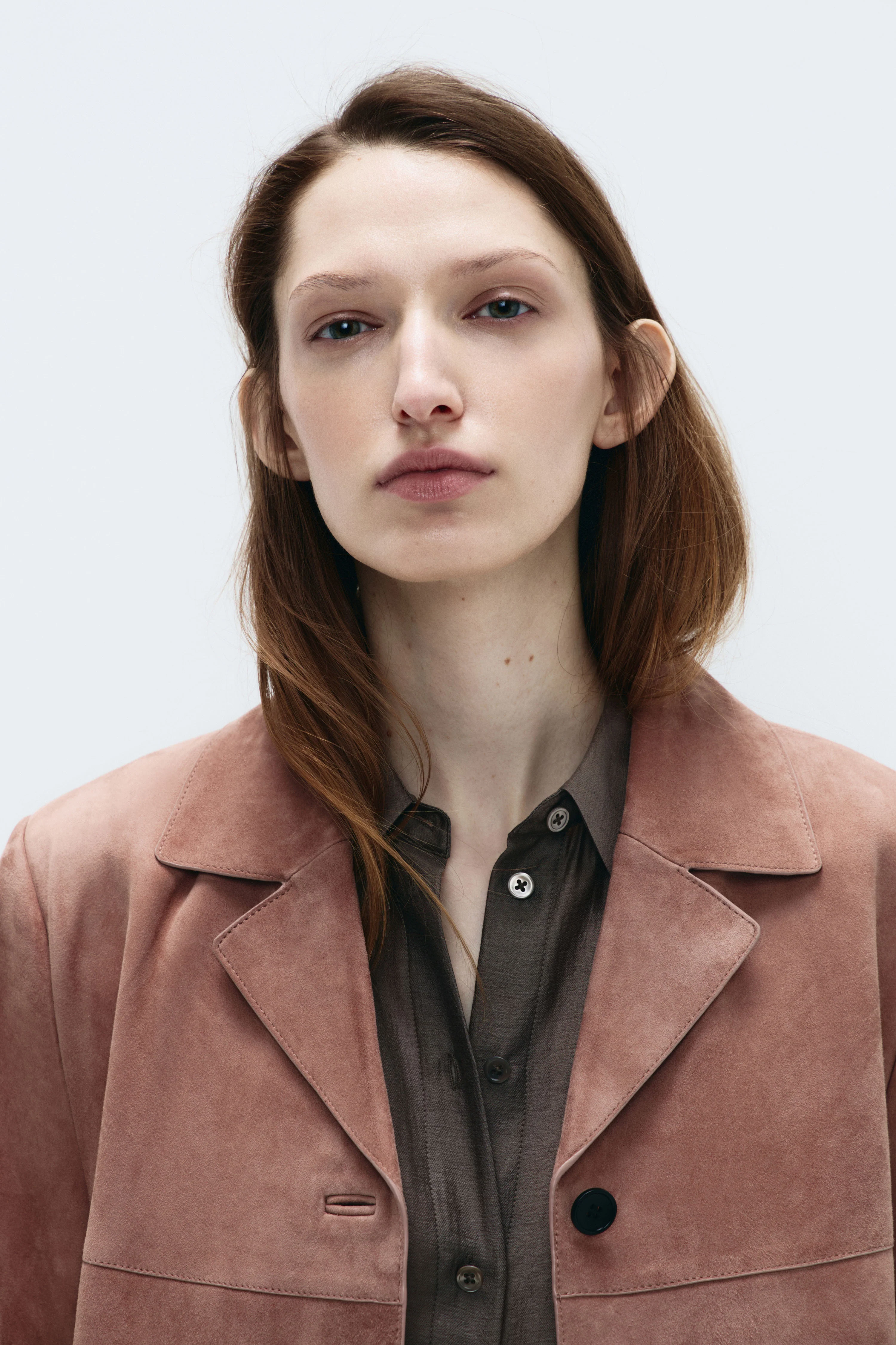 SUEDE OVERSIZE BLAZER - Image 3