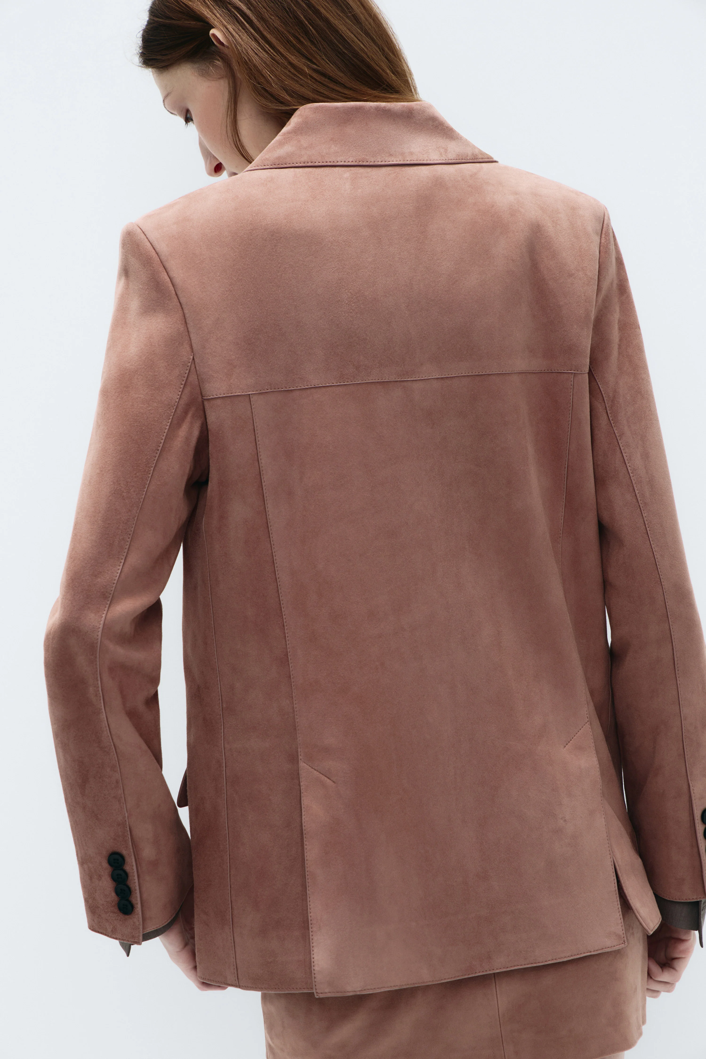SUEDE OVERSIZE BLAZER - Image 6