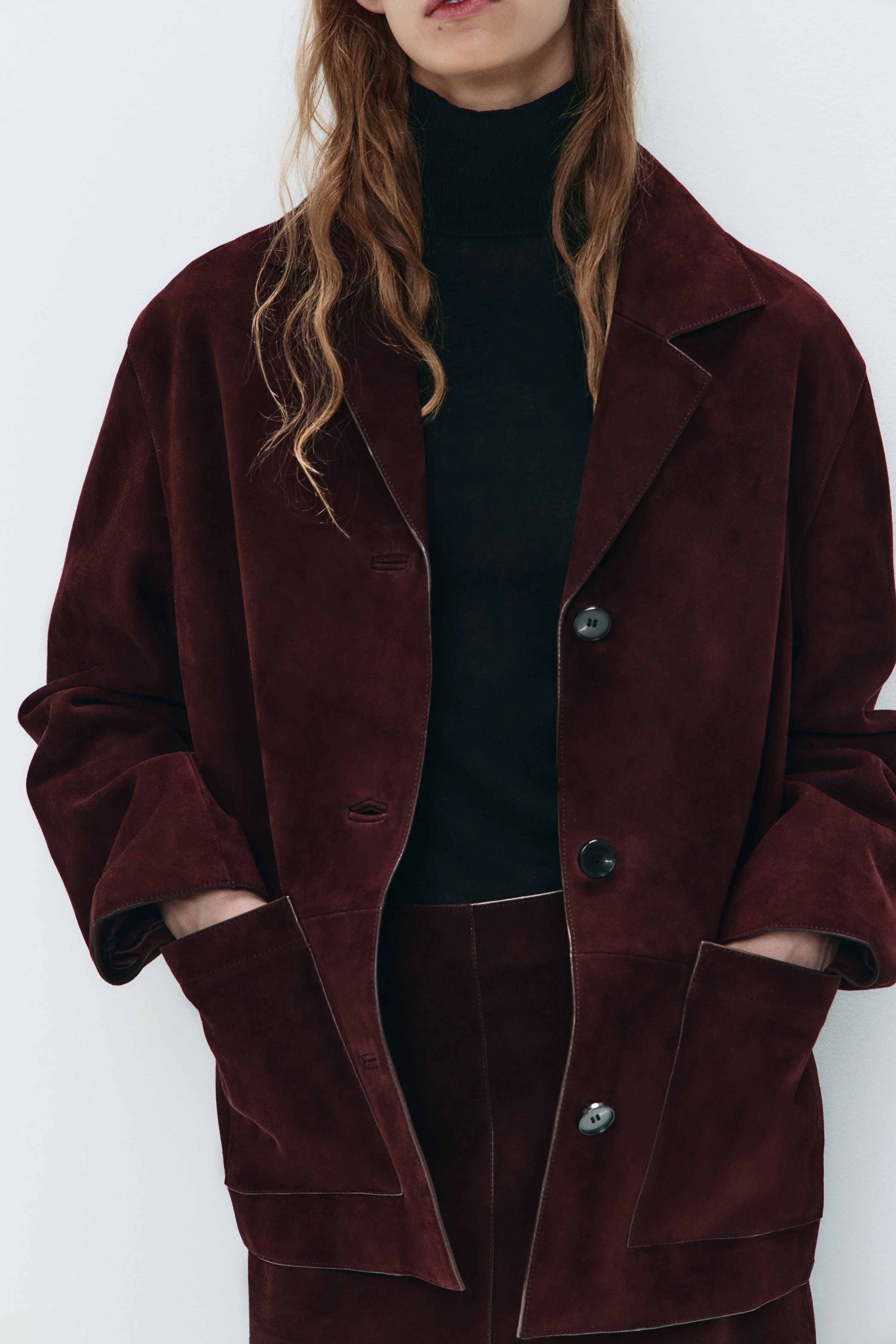 SUEDE OVERSIZE JACKET