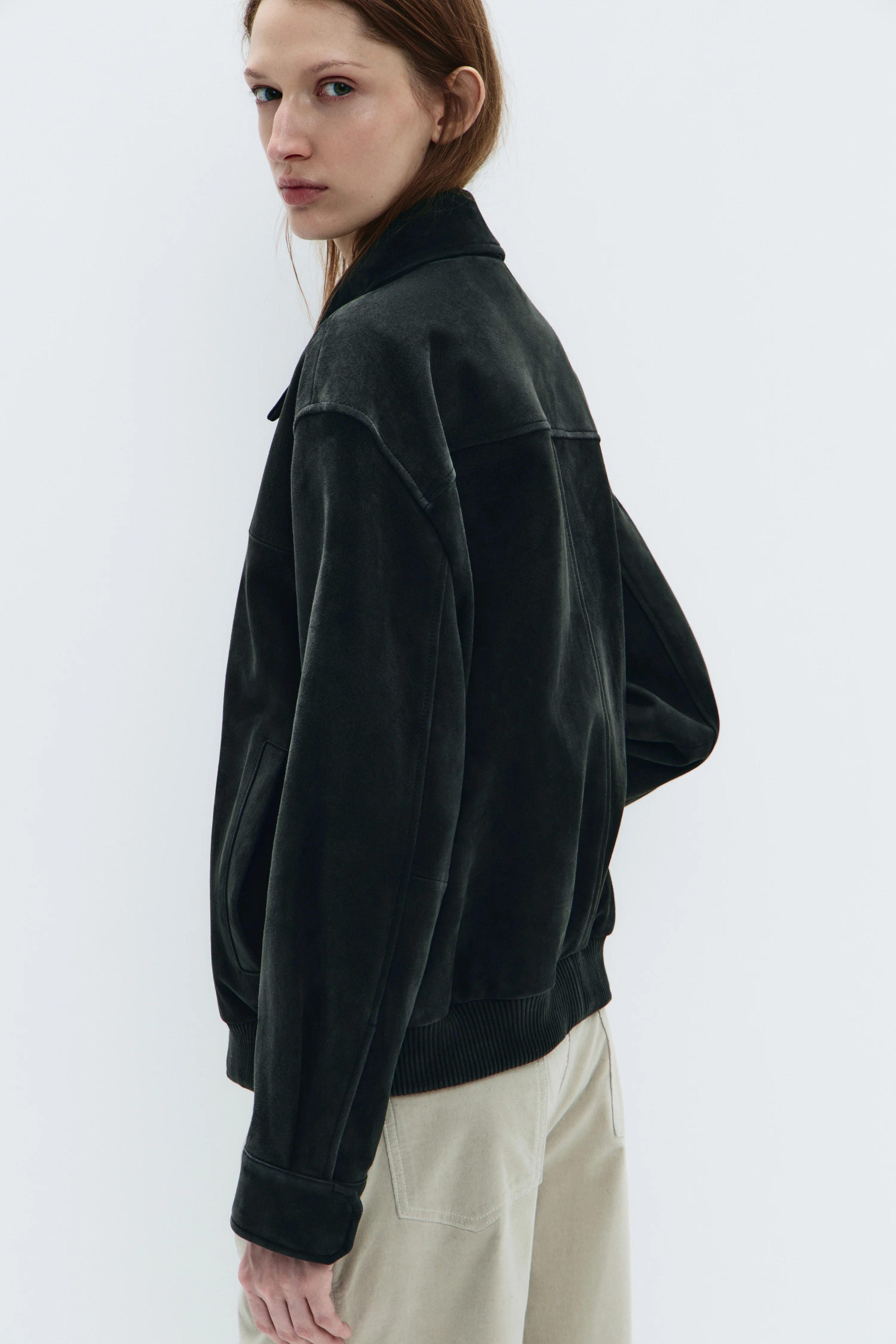 SUEDE OVERSIZE JACKET - Image 5
