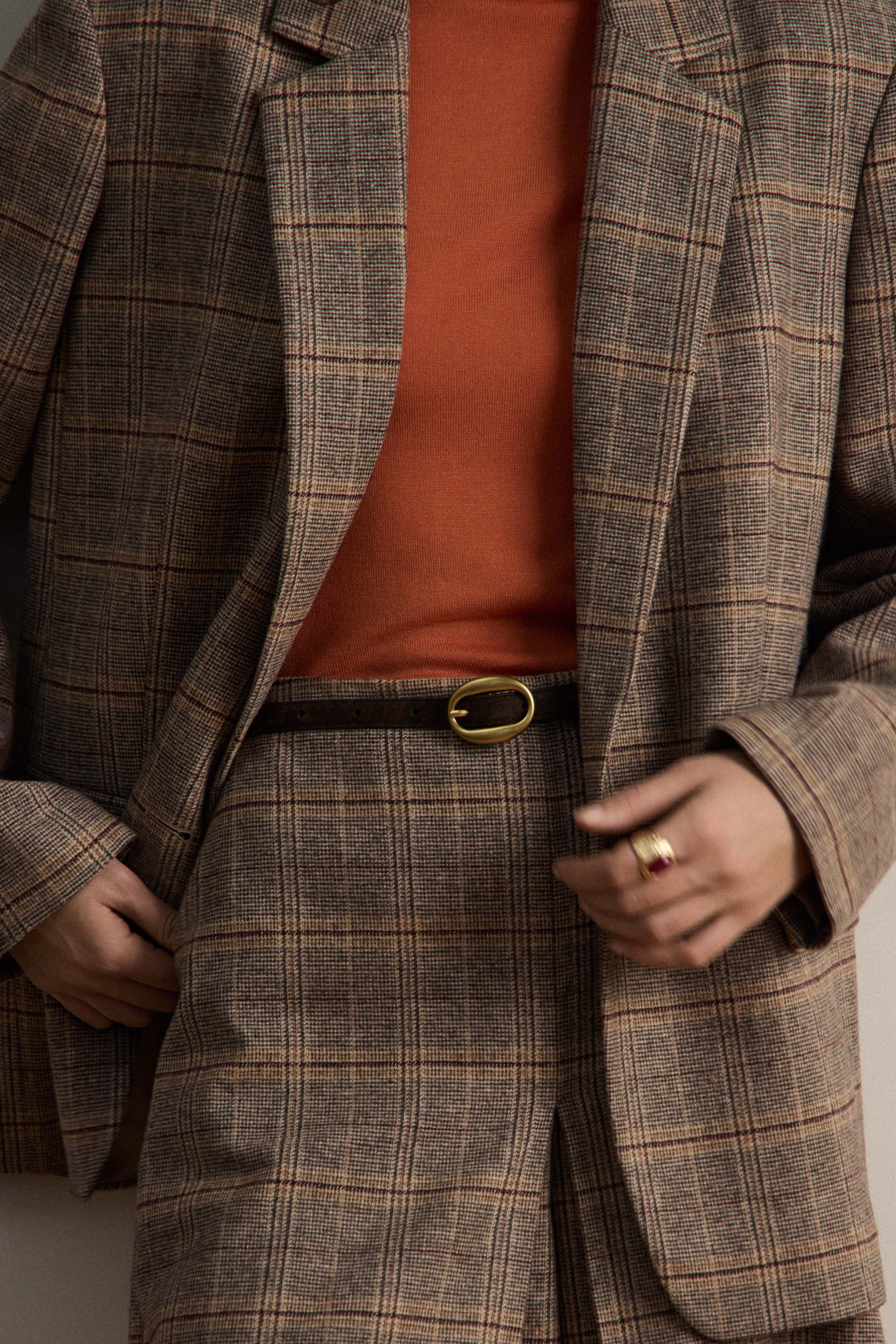 SUEDE SHEEP LEATHER BELT - Image 5