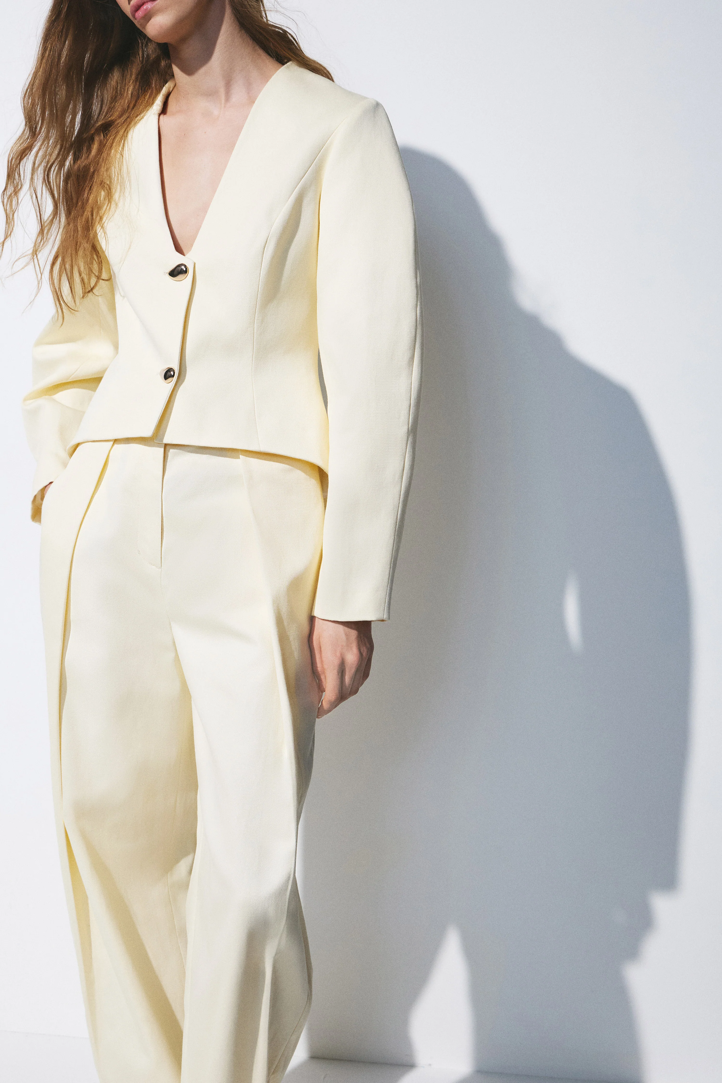 TAILORED COTTON-LINEN BLAZER - Image 2