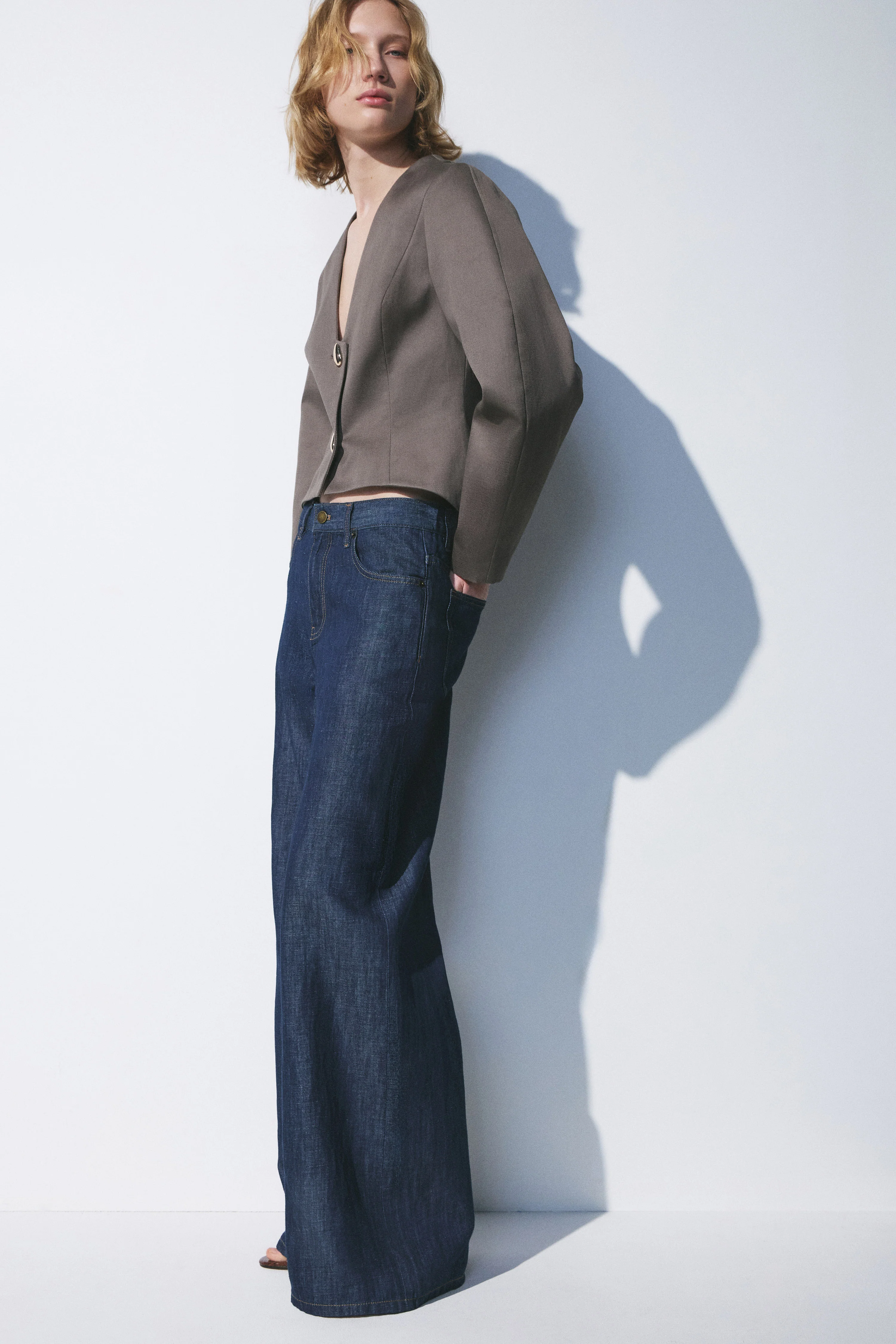 TAILORED COTTON-LINEN BLAZER - Image 3