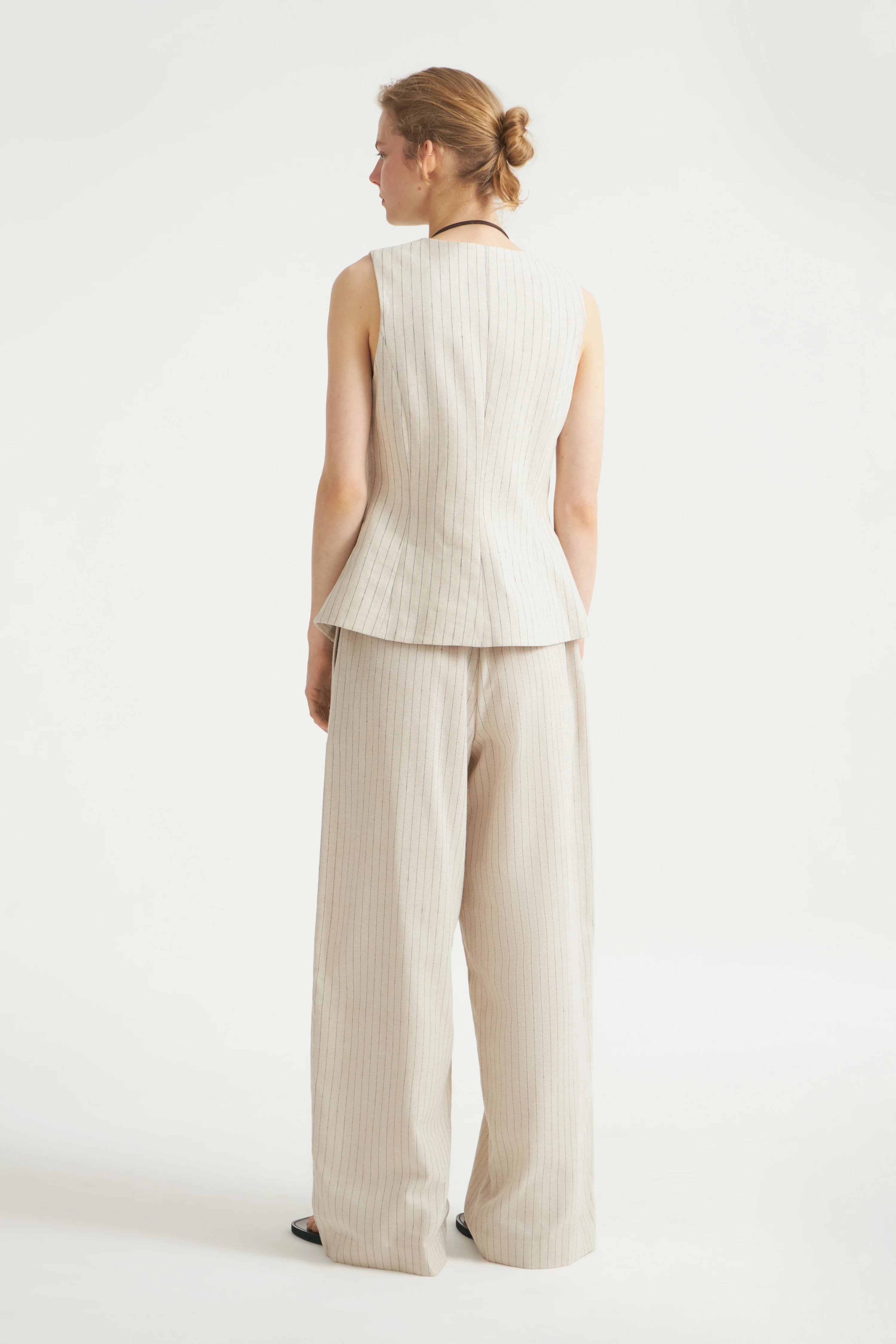 LINEN-COTTON TAILORED WAISTCOAT - Image 3