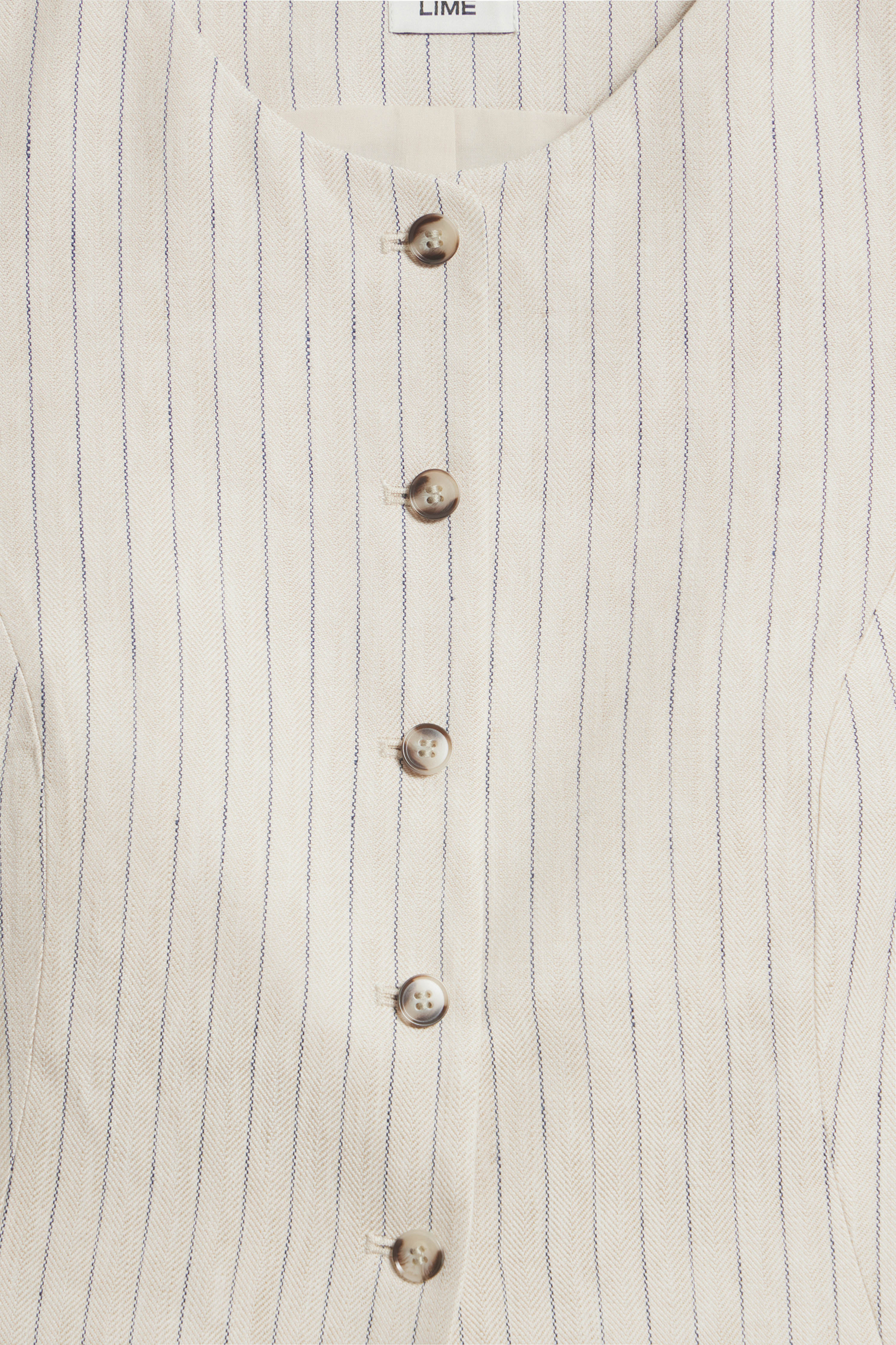 LINEN-COTTON TAILORED WAISTCOAT - Image 6
