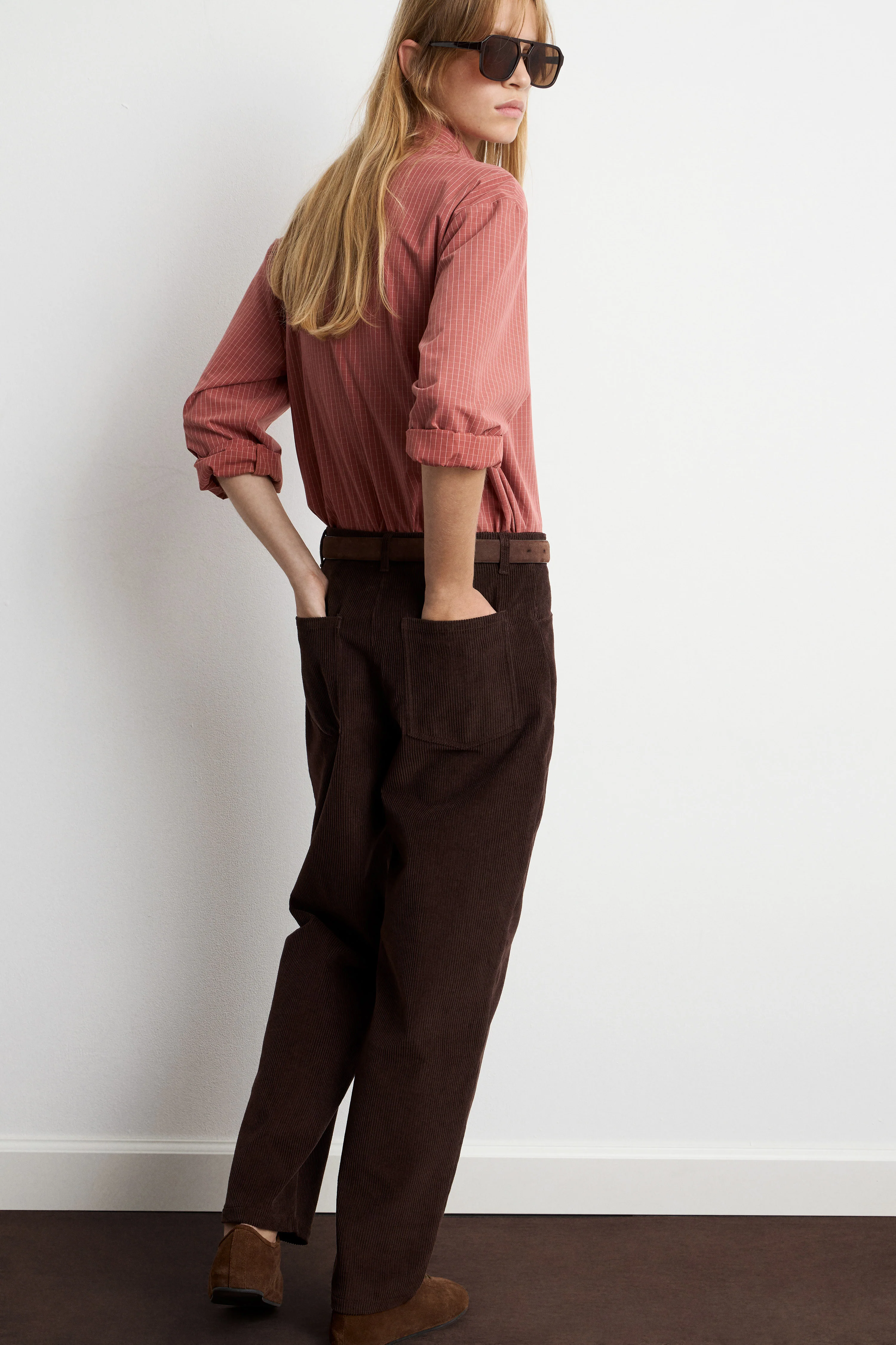 TAPERED CORDUROY TROUSERS - Image 3