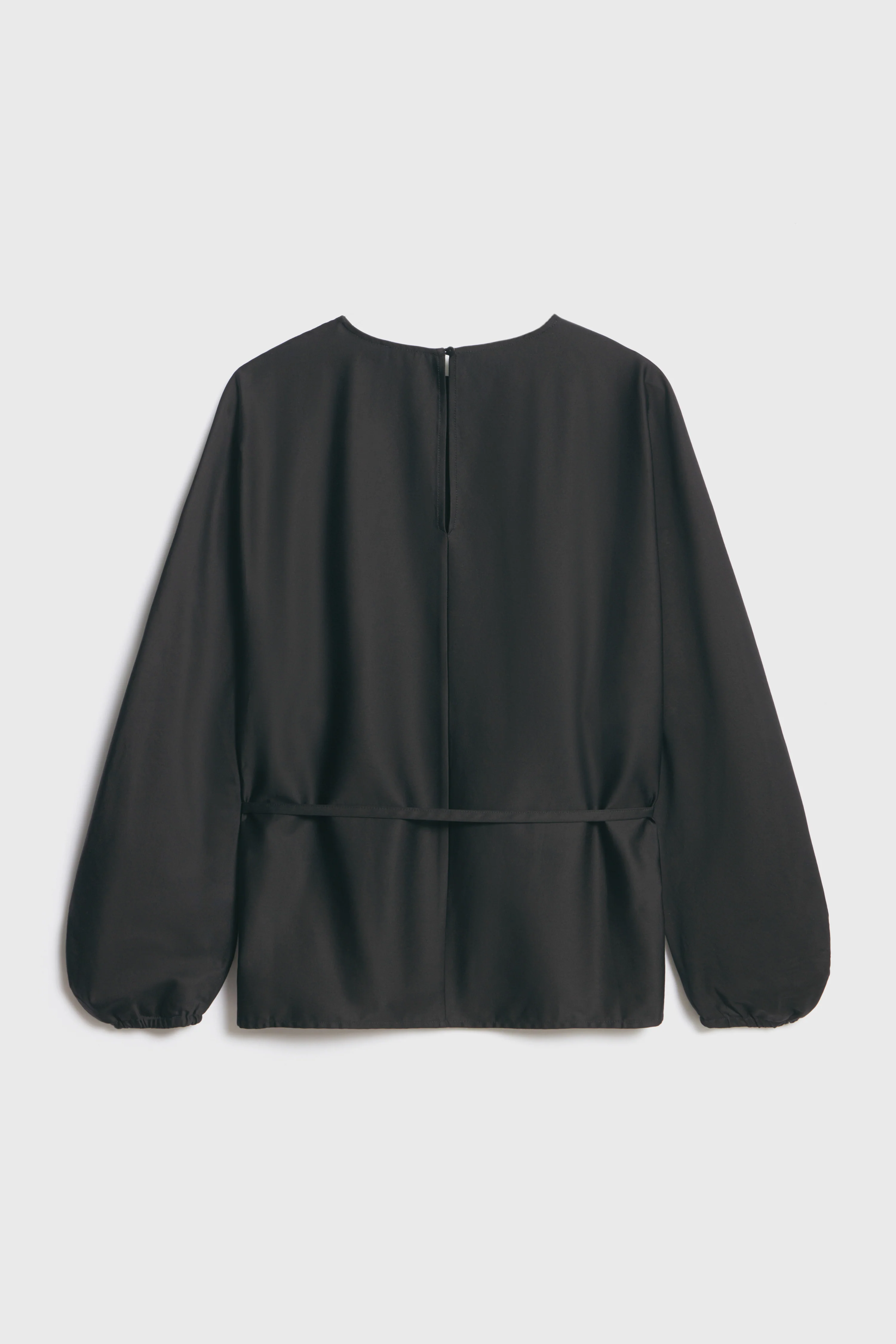 TIE-BELT COTTON-BLEND BLOUSE - Image 6