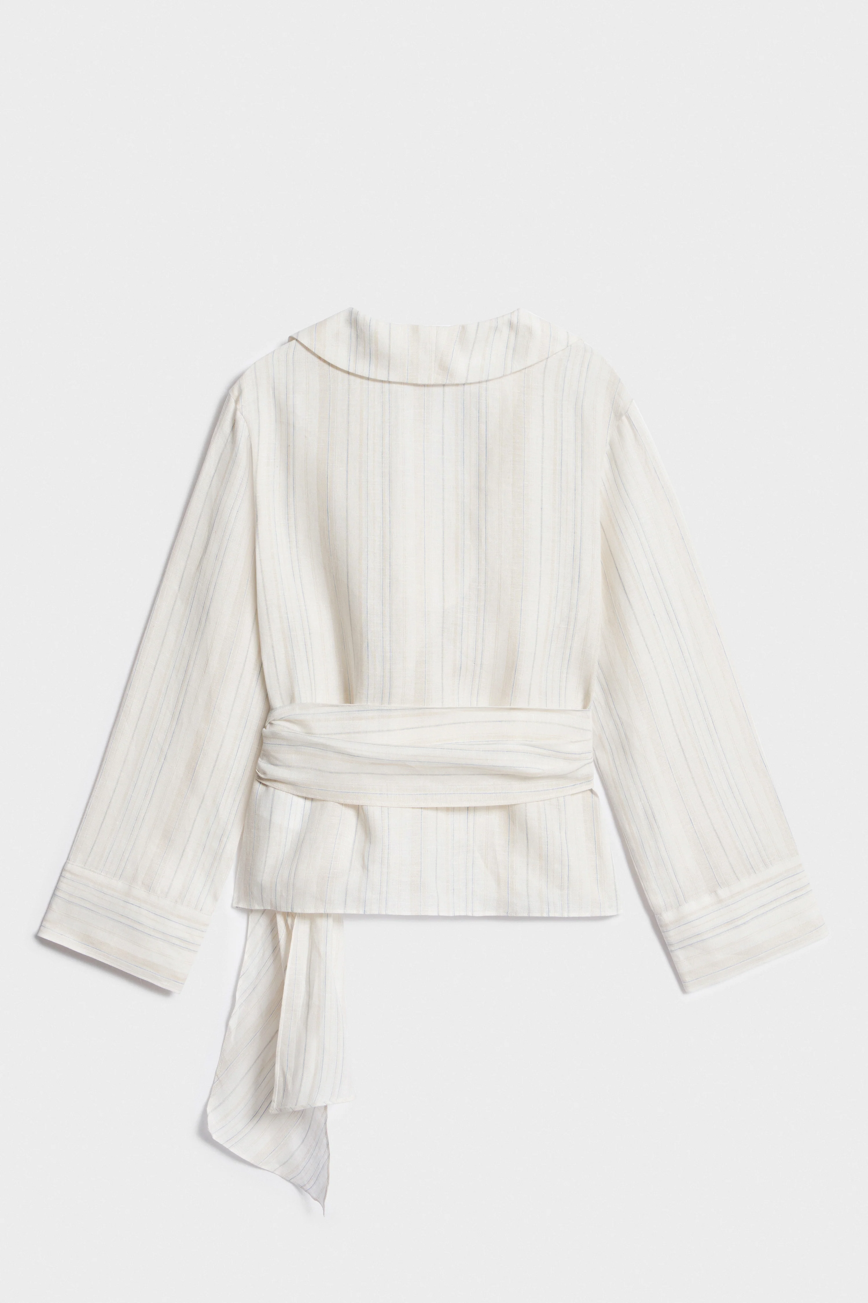 TIE-BELT LINEN SHIRT - Image 6
