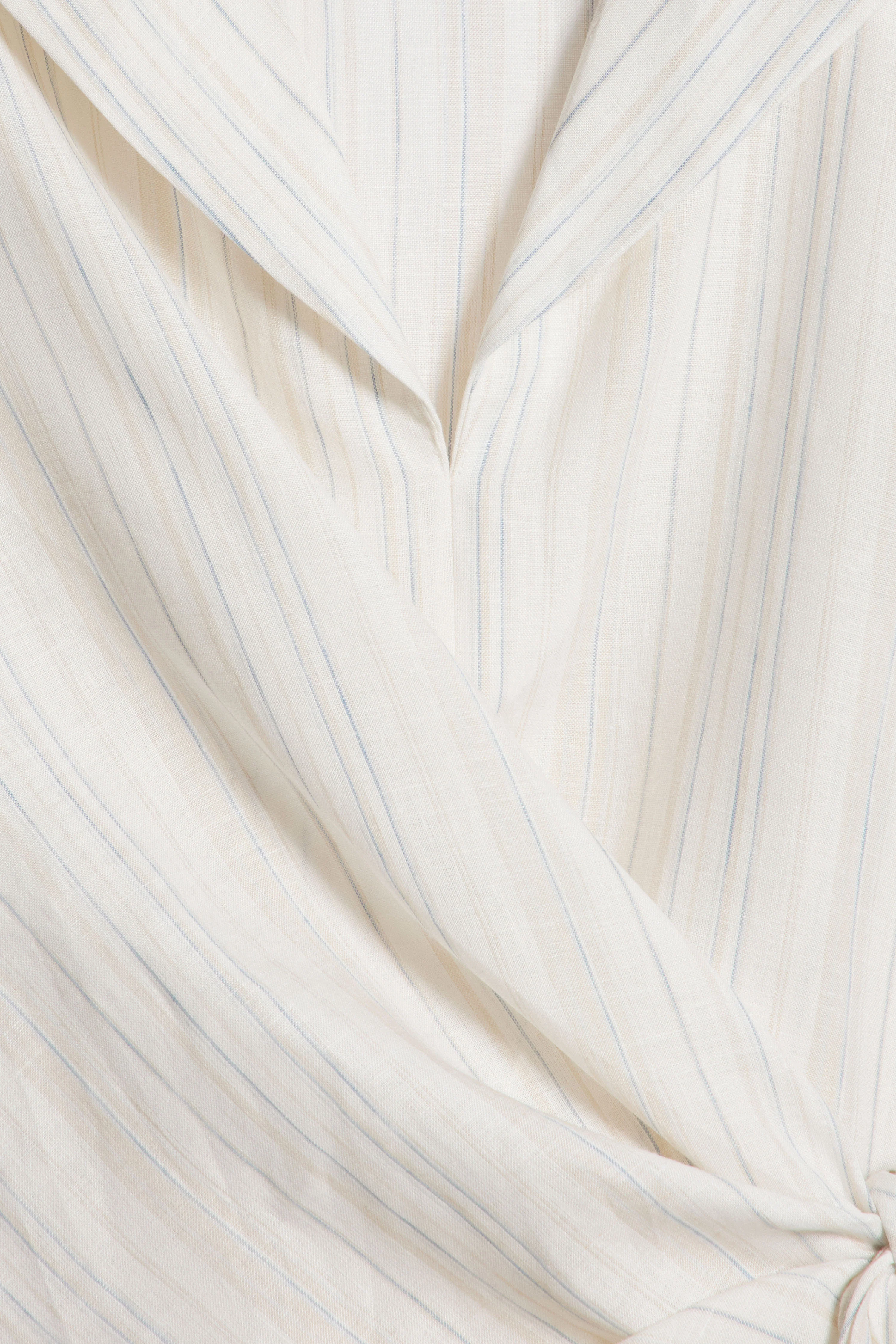 TIE-BELT LINEN SHIRT - Image 7