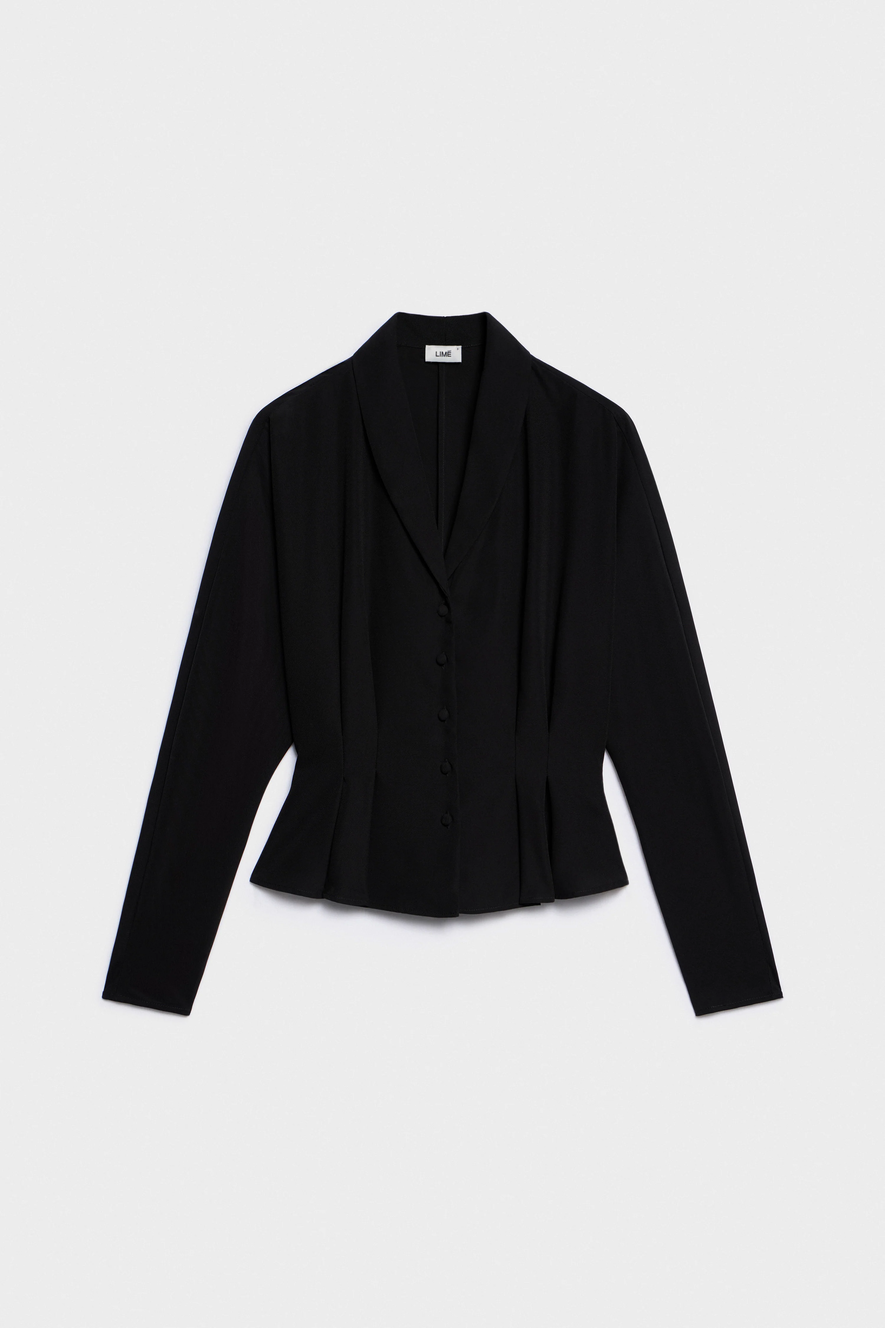 TIE-BELT SLIM BLOUSE - Image 5