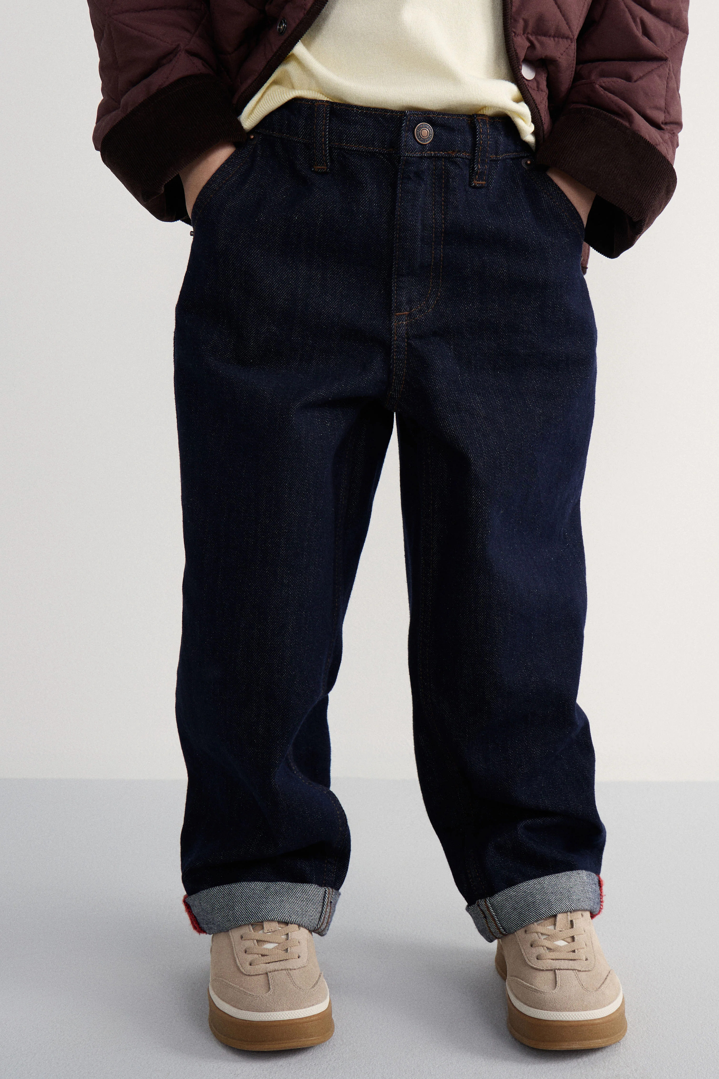 TURN-UP BAGGY JEANS - Image 3