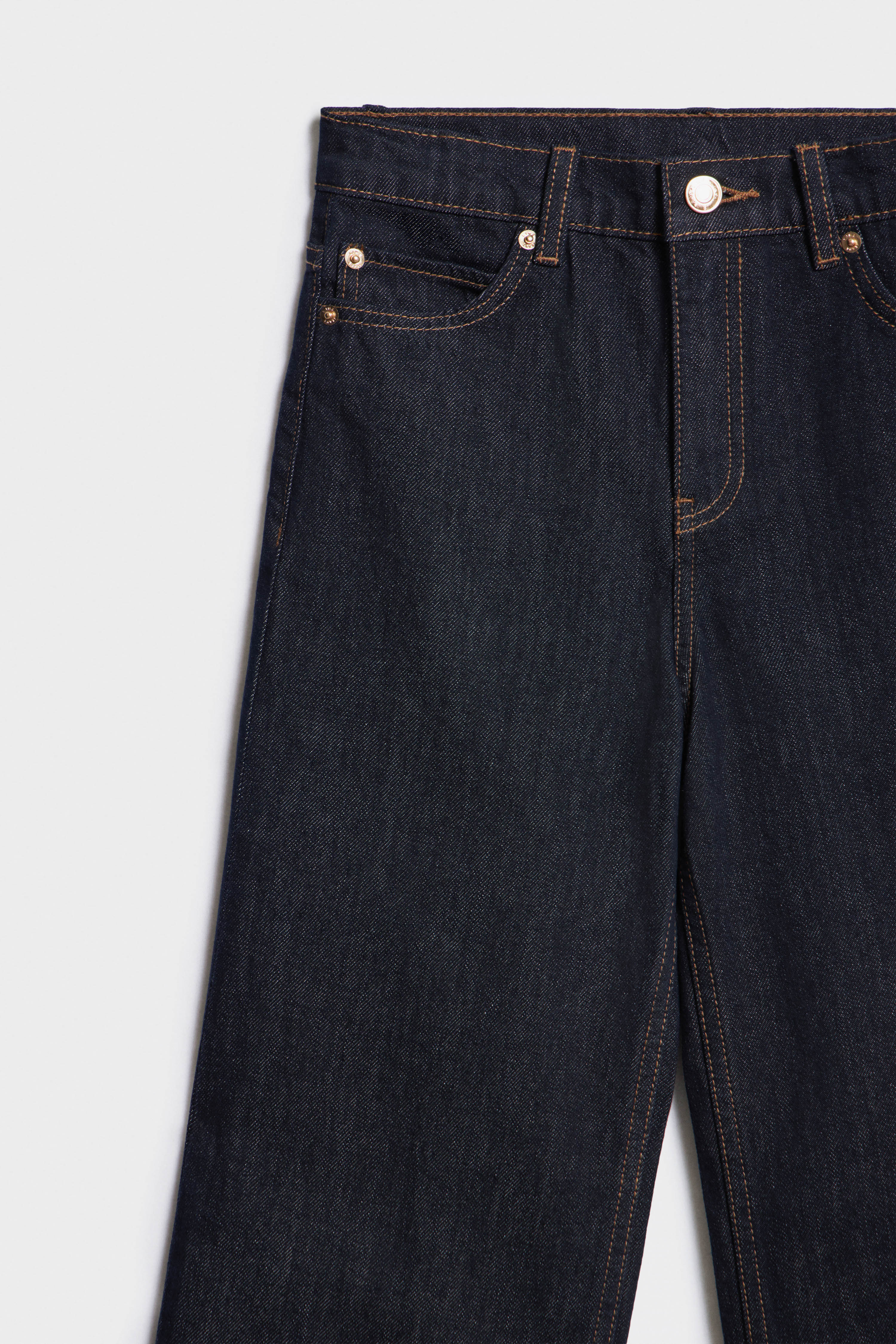 TURN-UP WIDE-LEG JEANS - Image 6