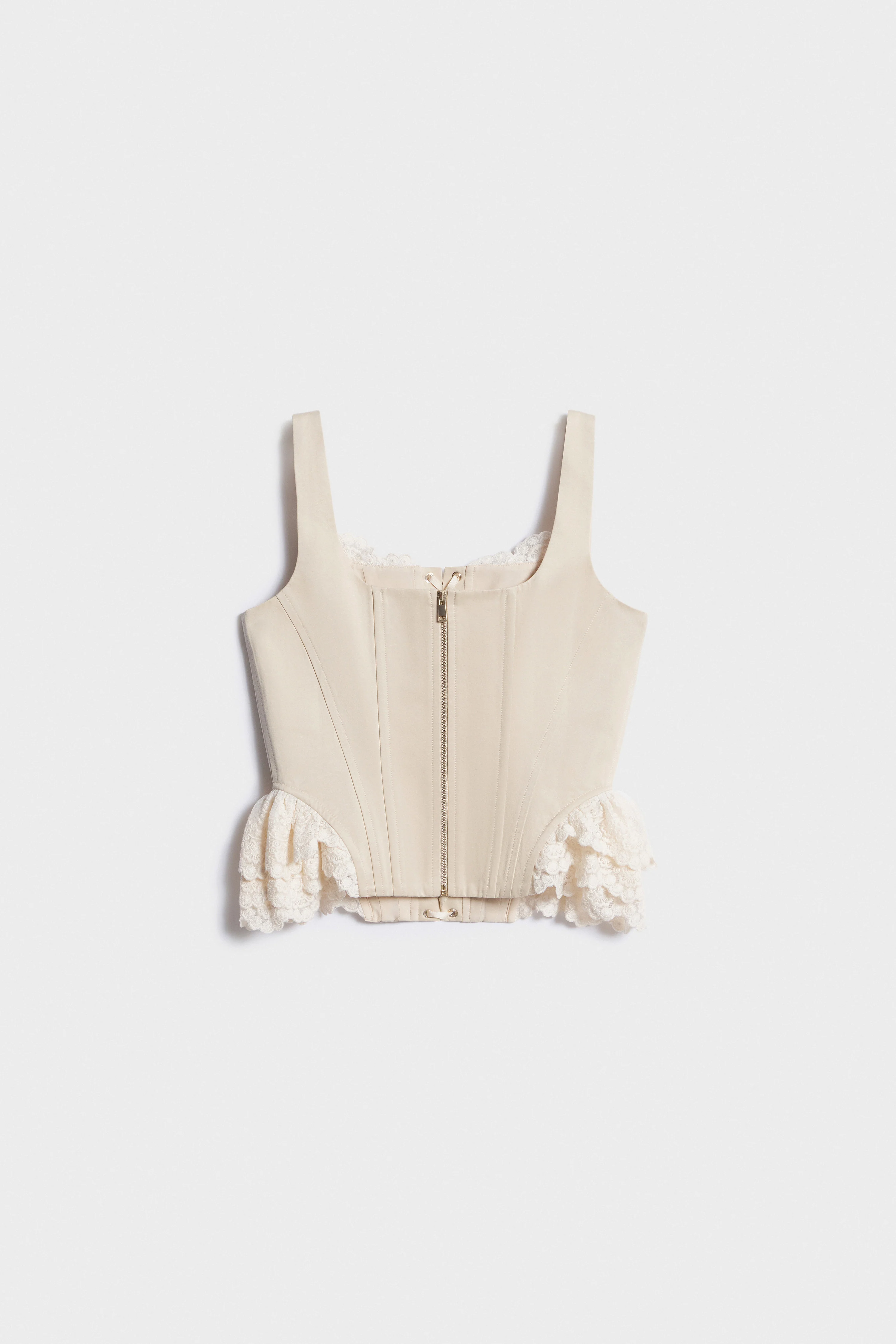 UNDERWIRED CORSET-STYLE COTTON TOP - Image 6