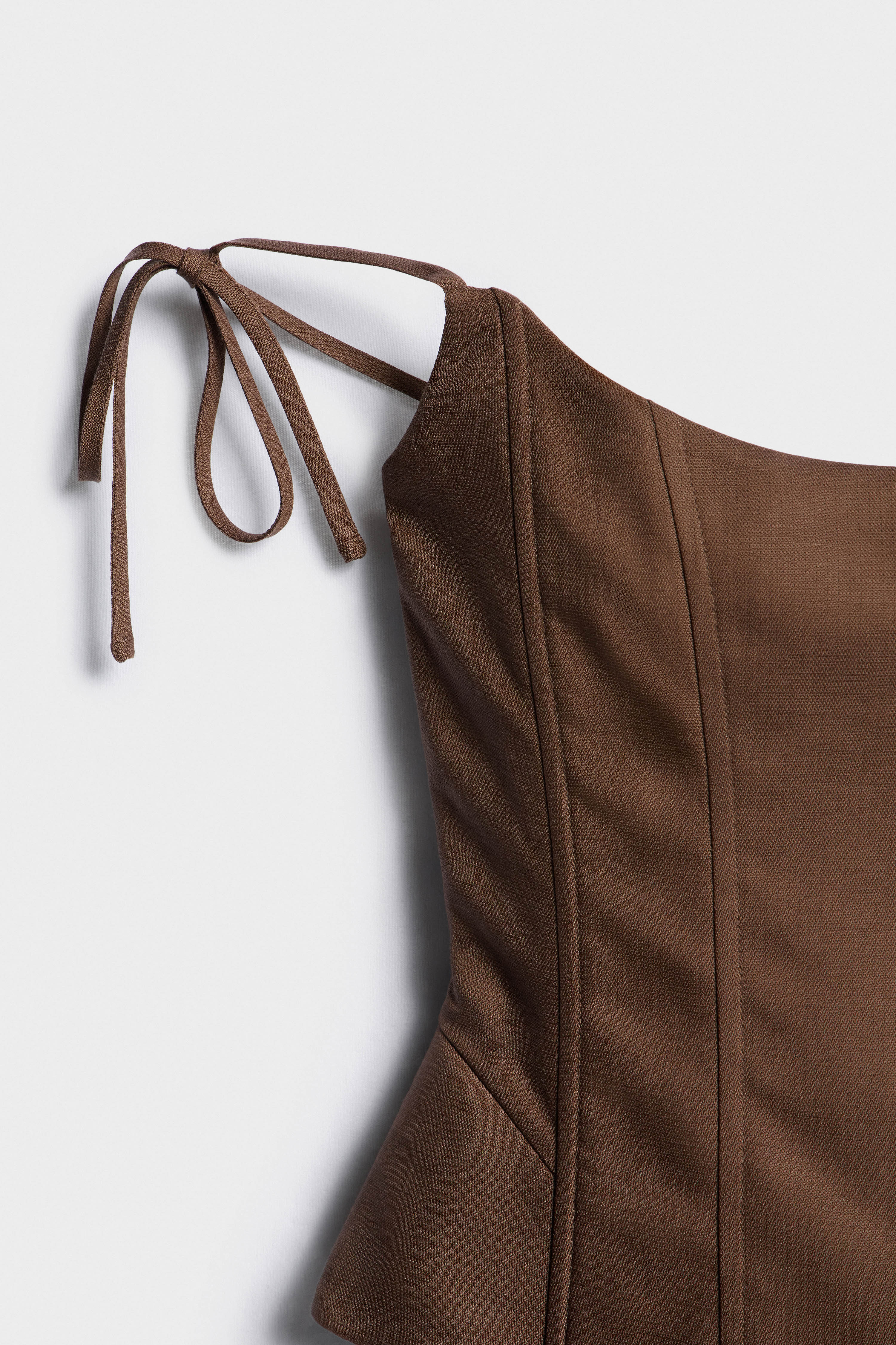 UNDERWIRED CORSET-STYLE LYOCELL-LINEN TOP - Image 7