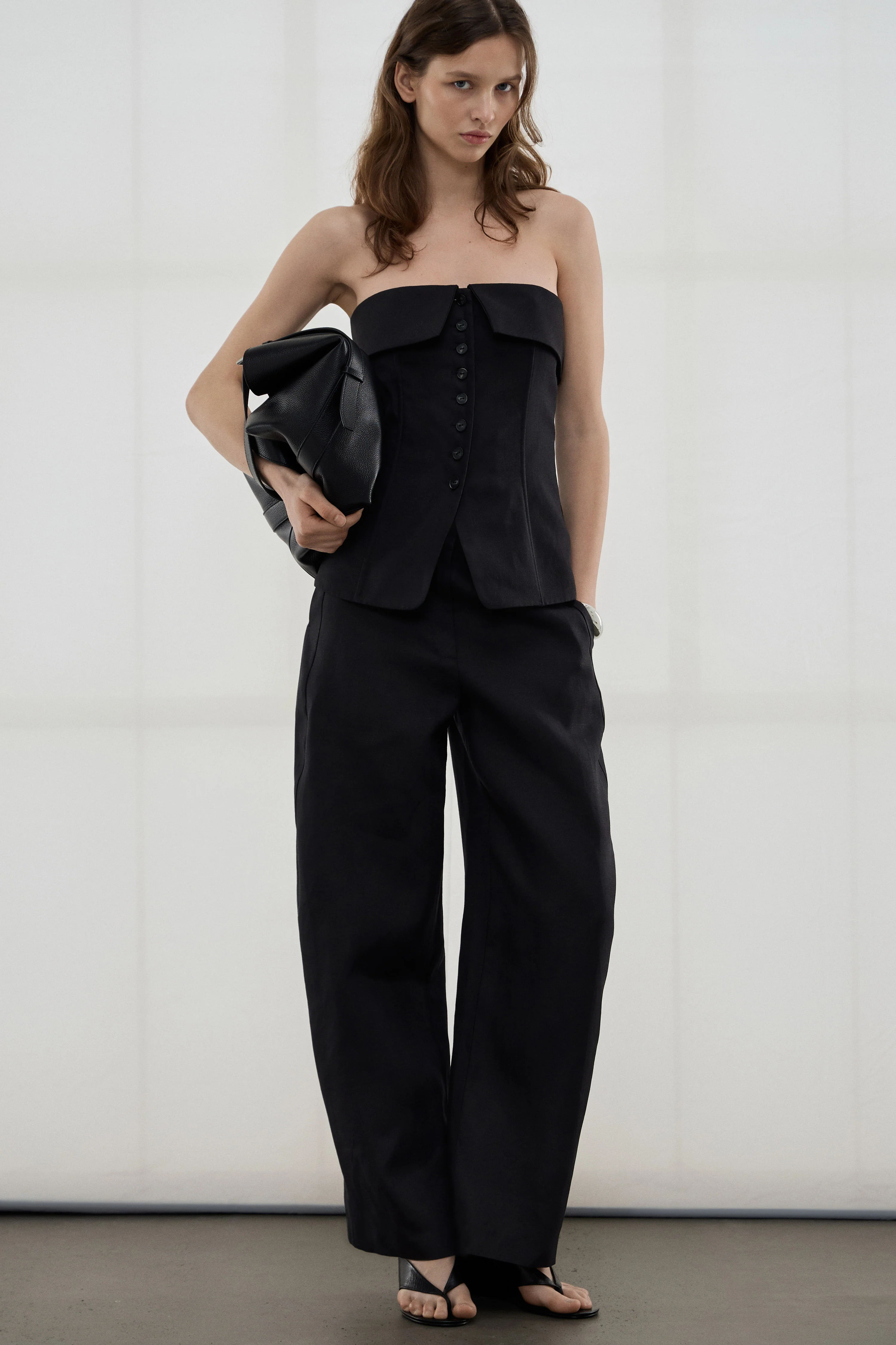 UNDERWIRED LYOCELL-LINEN WAISTCOAT
