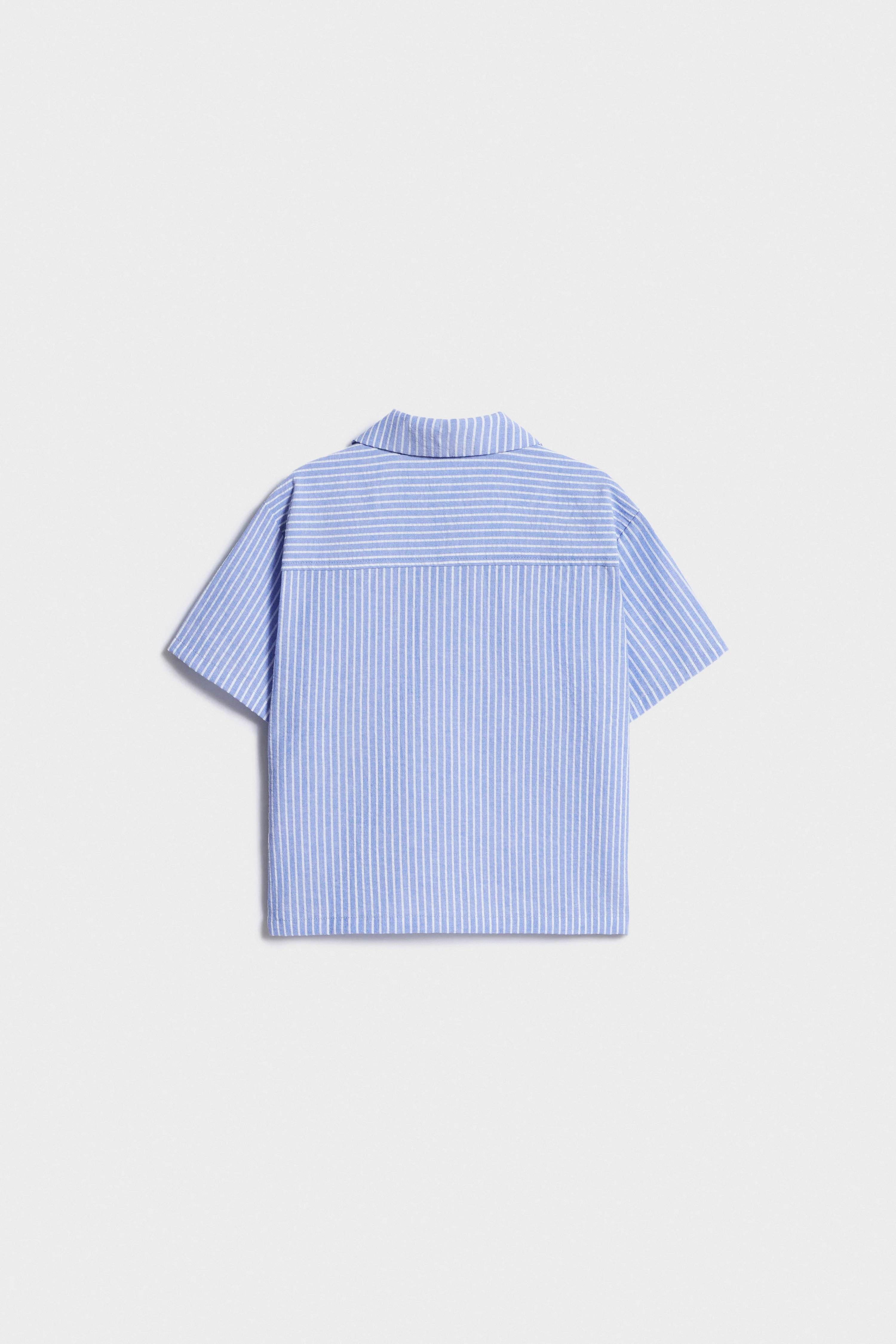 STRIPED SHORT-SLEEVED SHIRT - Image 5