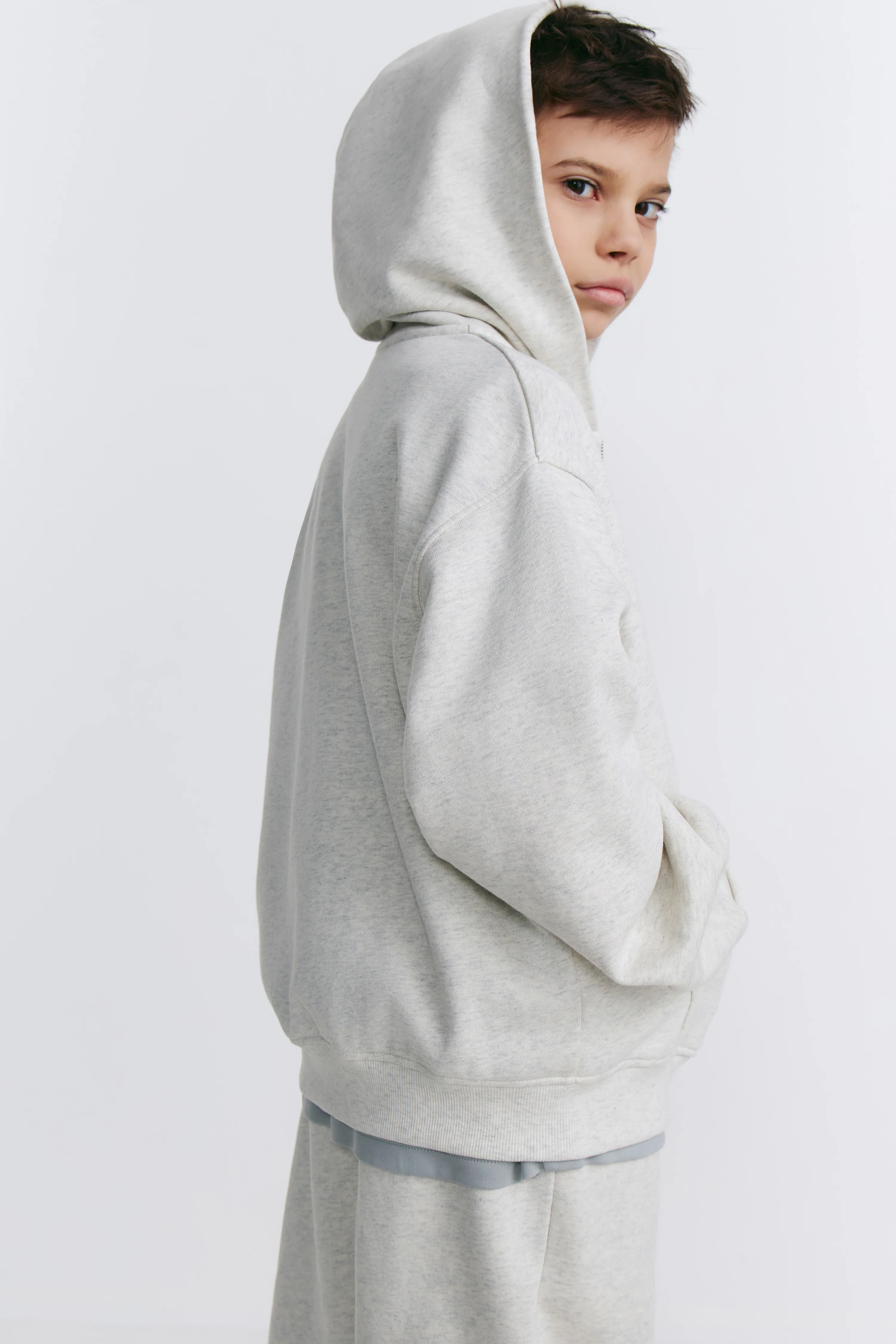 HOODED COTTON SWEATSHIRT