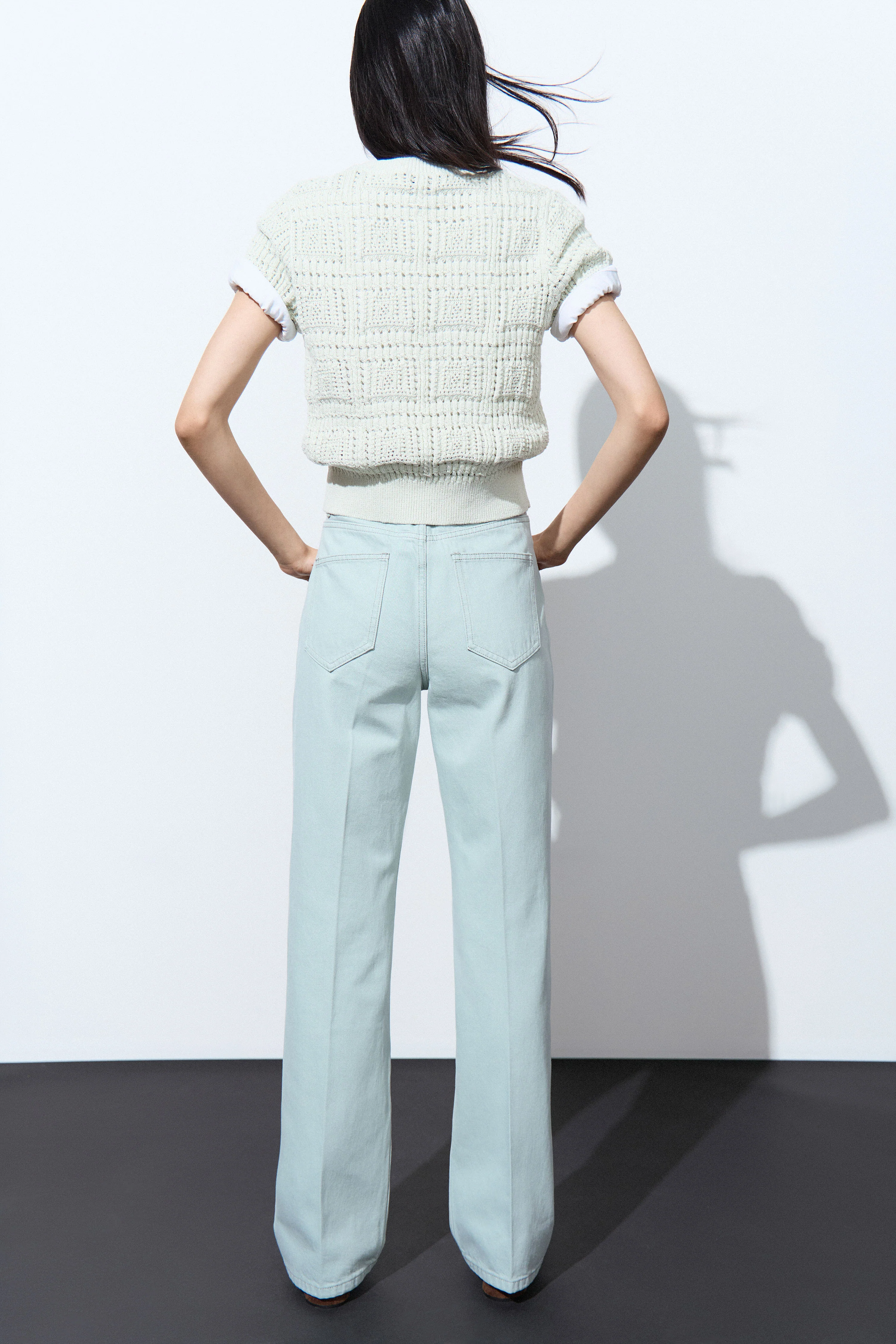 POINTELLE-KNIT COTTON SWEATER - Image 4