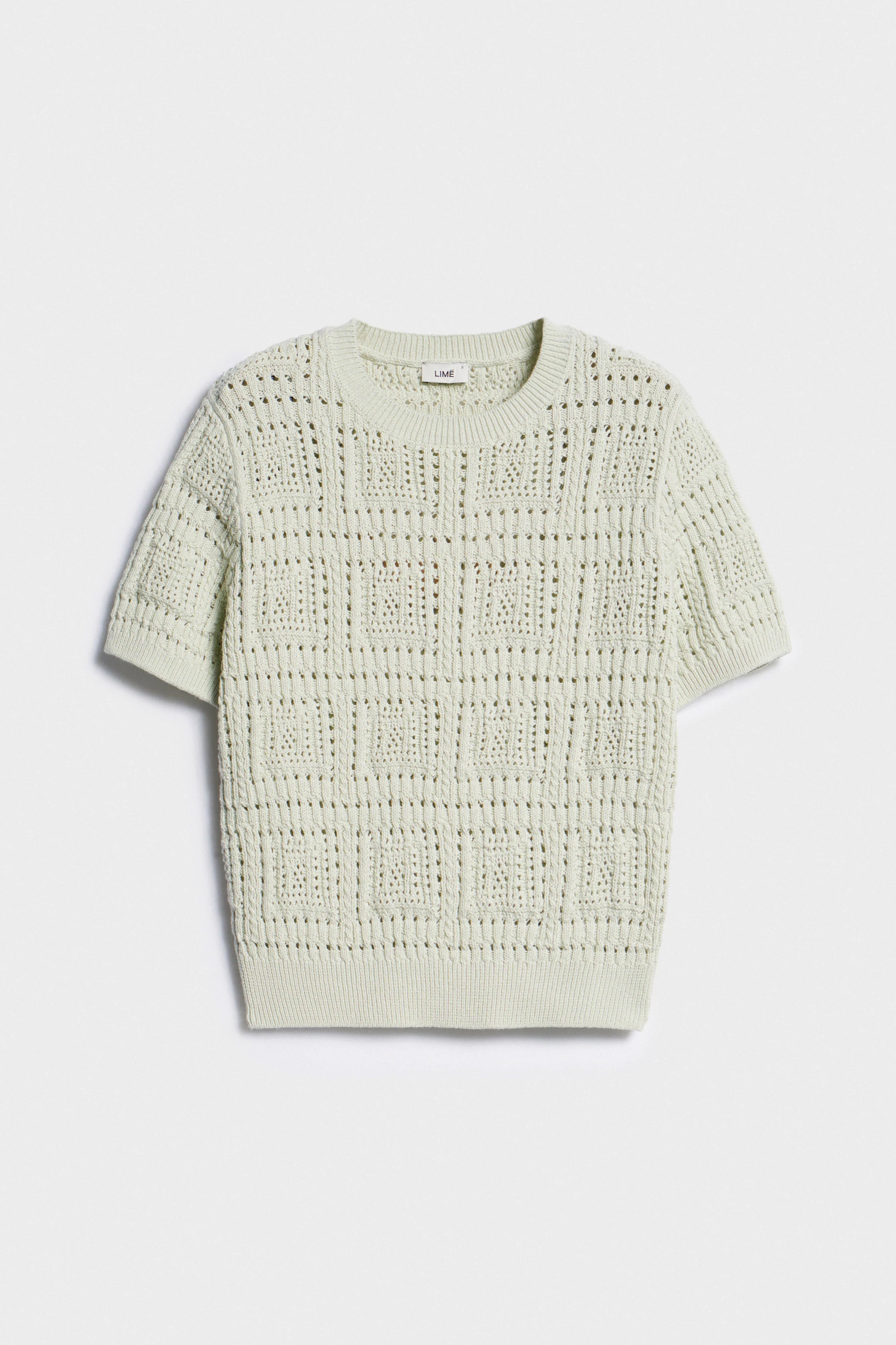 POINTELLE-KNIT COTTON SWEATER - Image 5