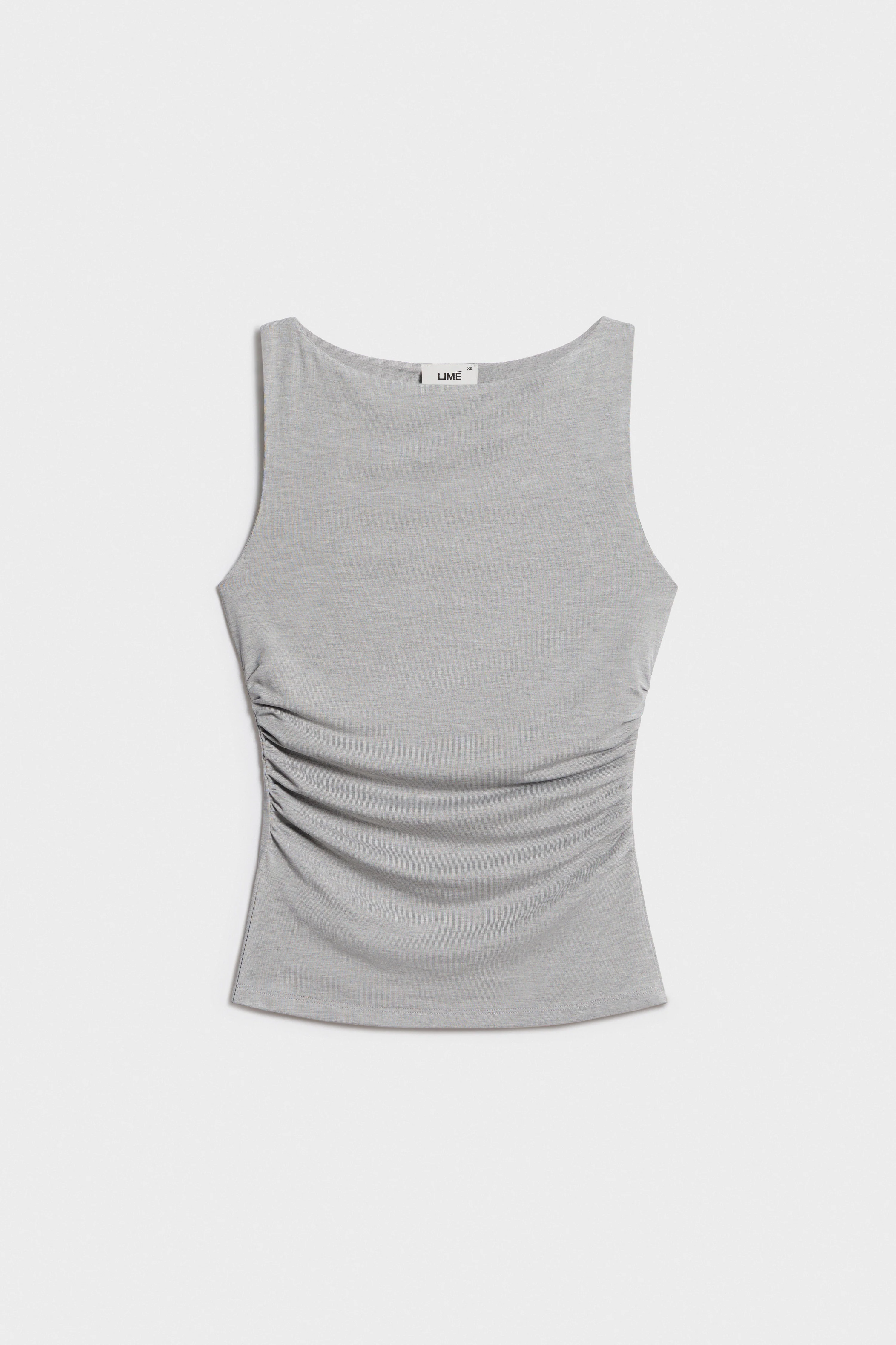 FITTED VISCOSE TOP - Image 3