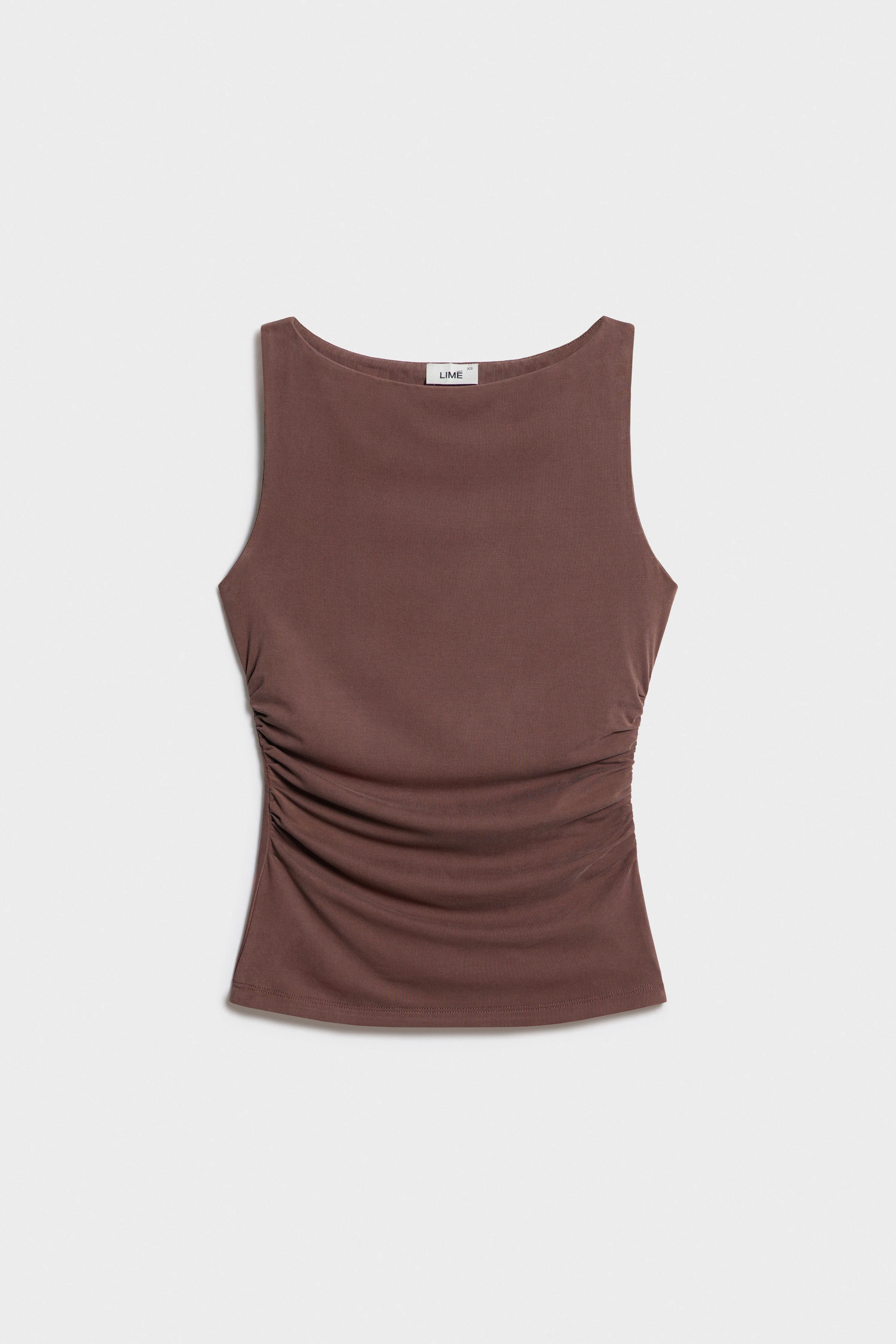 FITTED VISCOSE TOP - Image 4