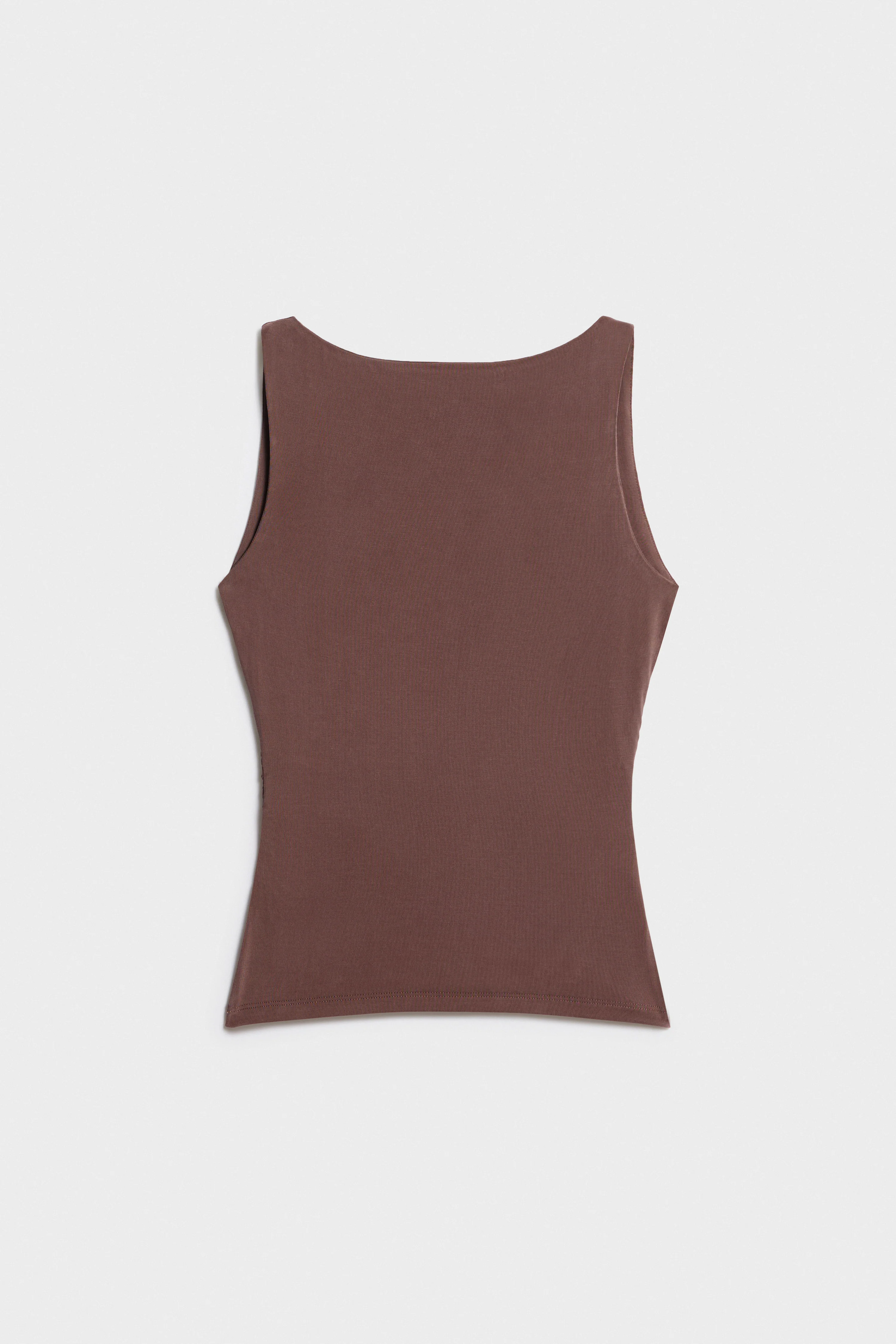 FITTED VISCOSE TOP - Image 5