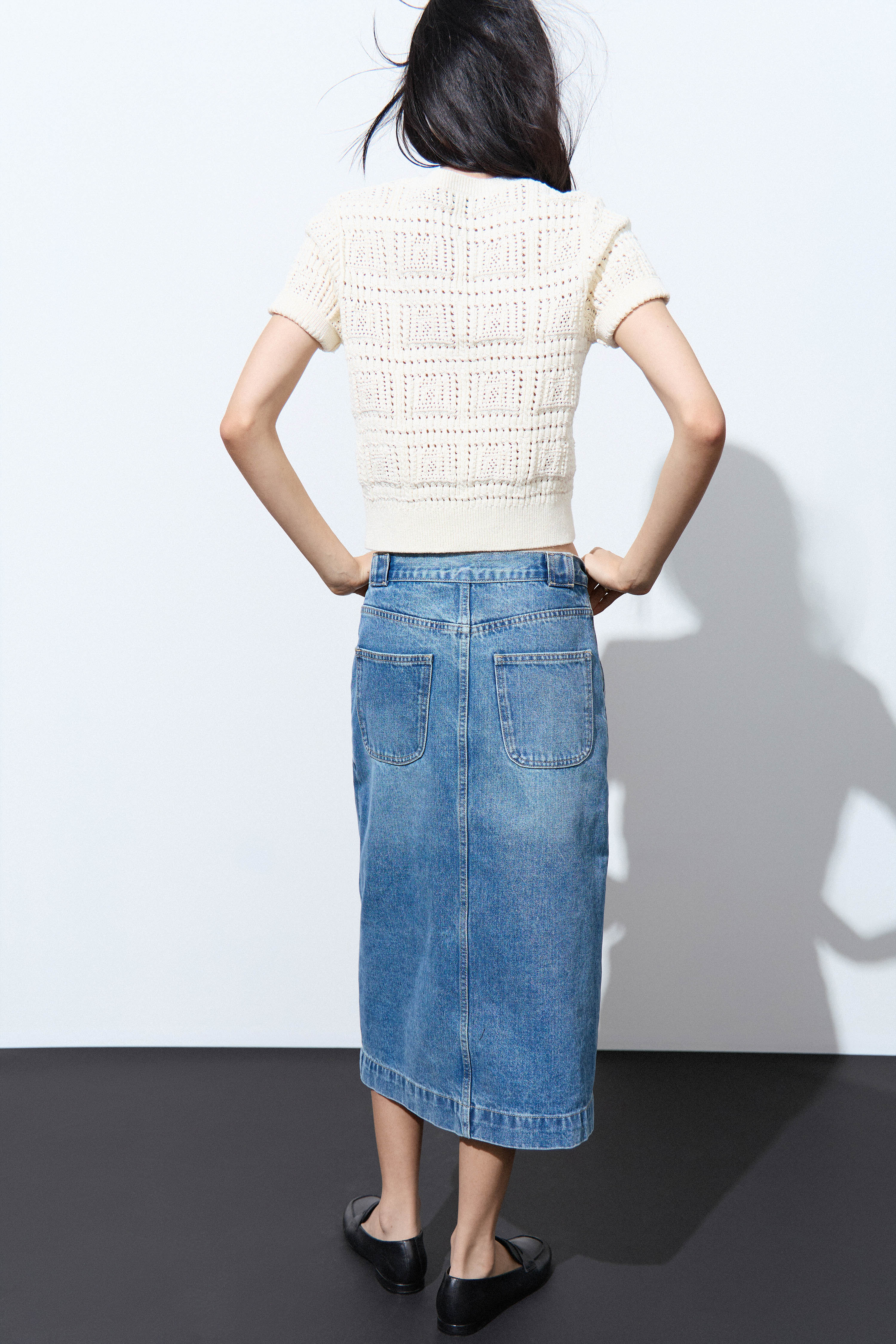 POINTELLE-KNIT COTTON SWEATER - Image 4