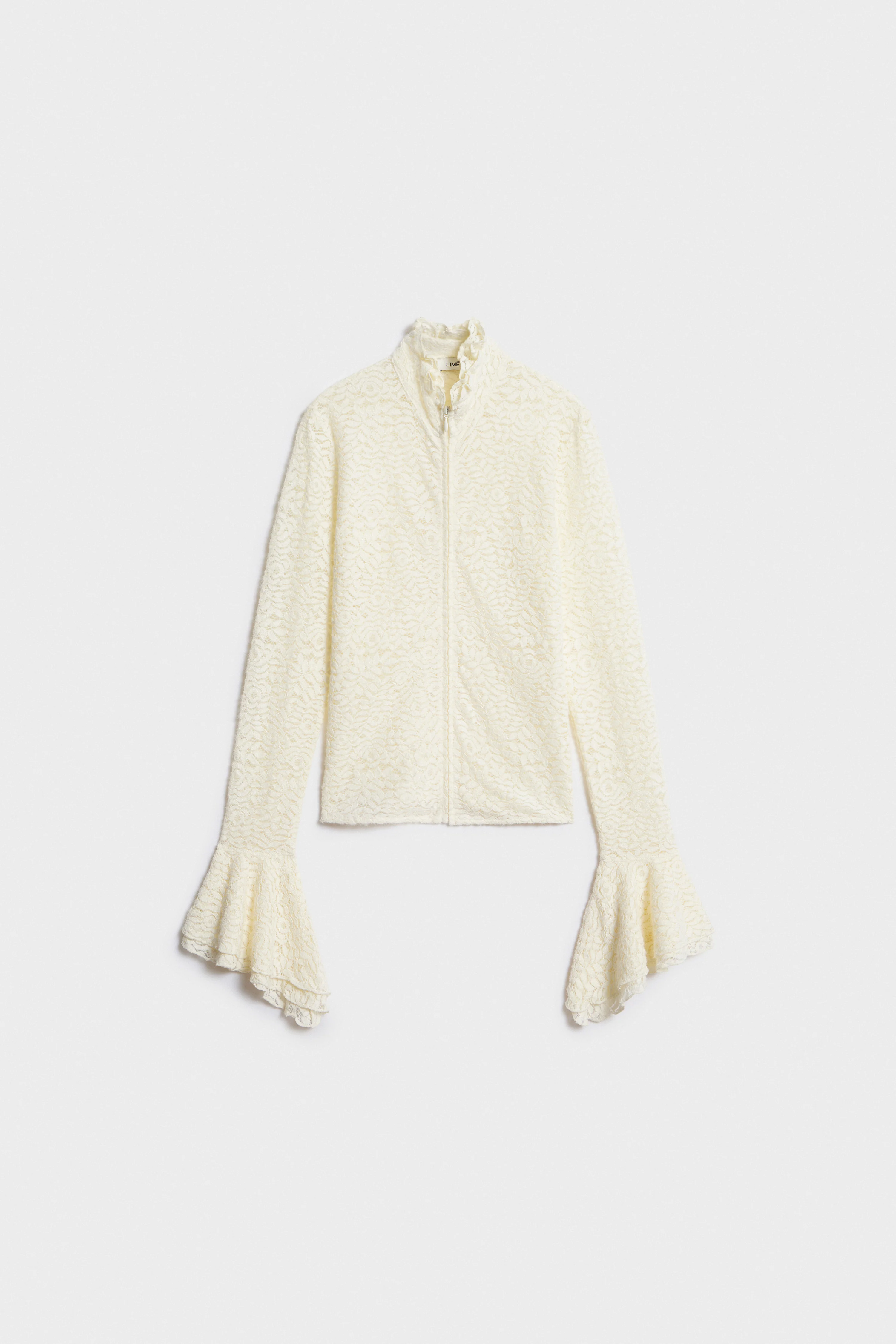 LACE BLOUSE WITH ZIPPER - Image 5