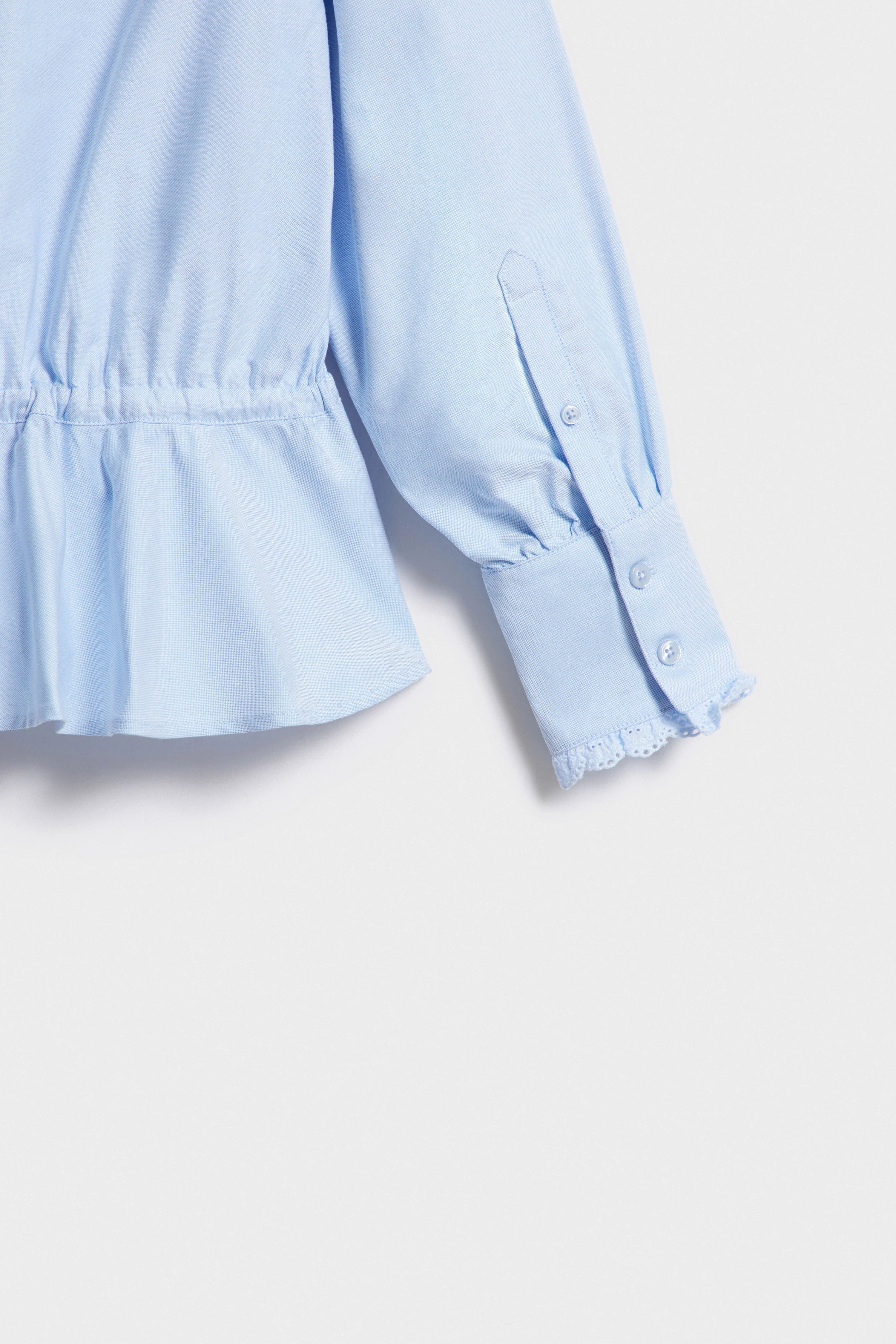 FRILL-TRIMMED COTTON BLOUSE - Image 8