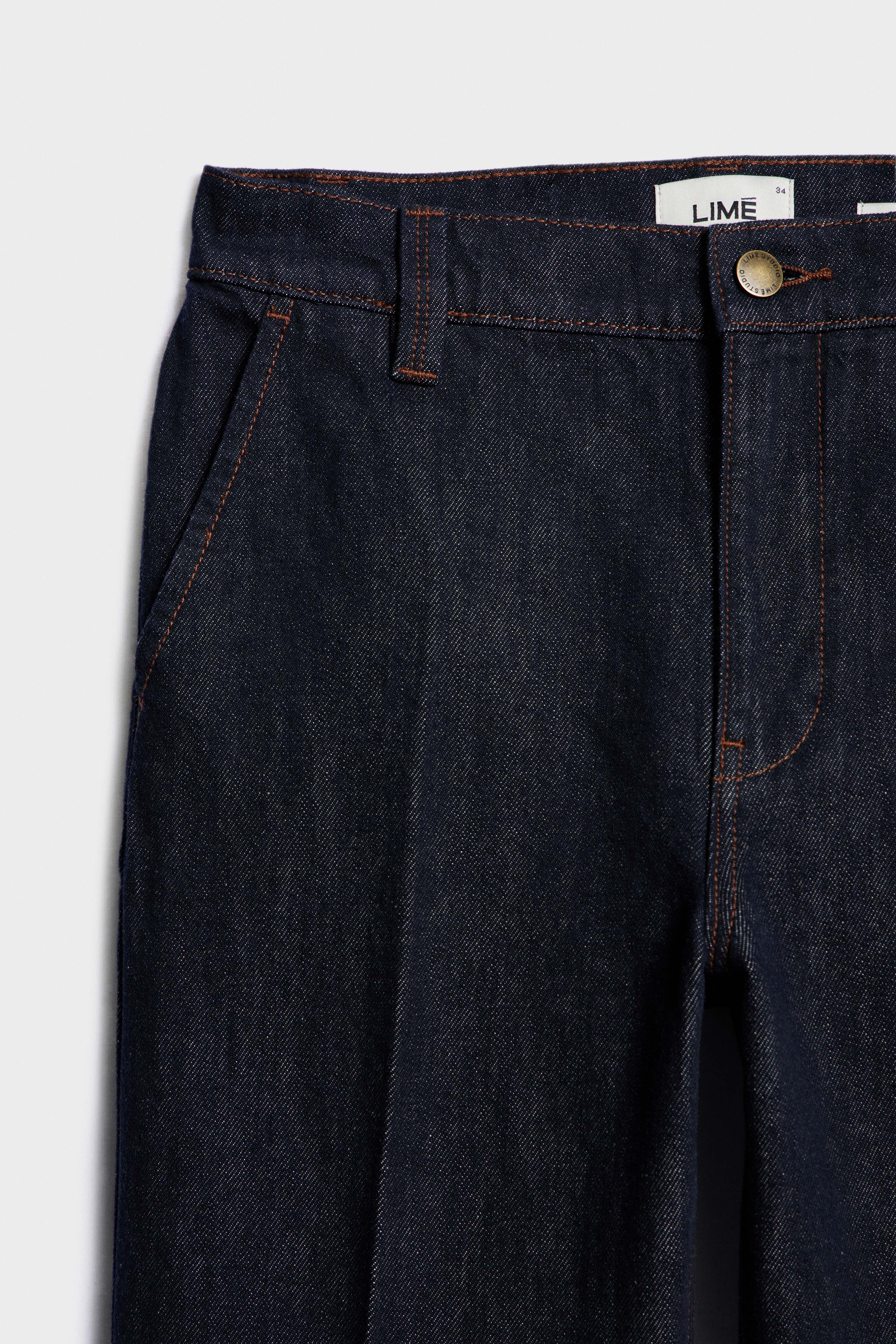 PRESSED CREASE STRAIGHT JEANS - Image 3