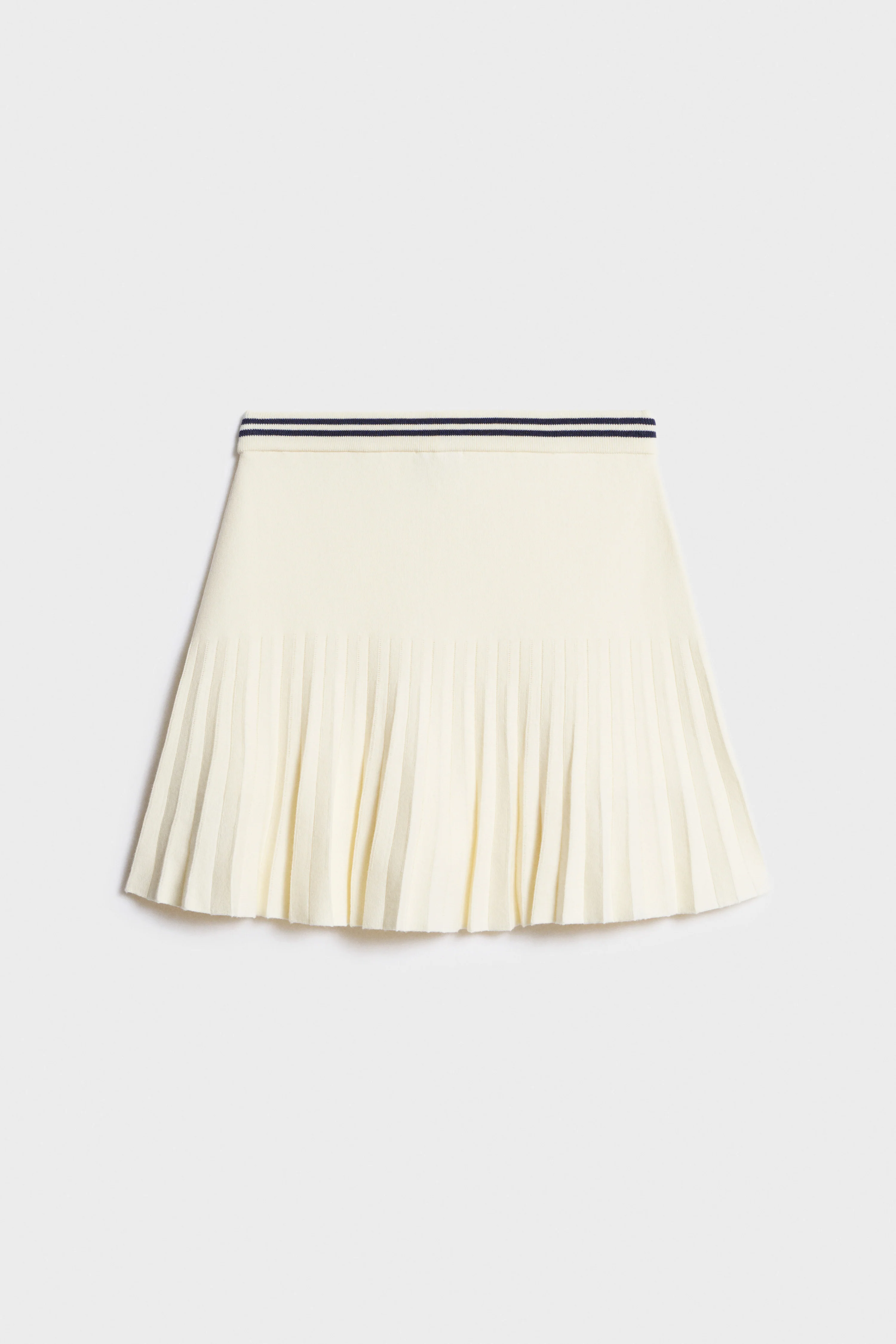 PLEATED VISCOSE-LYOCELL KNIT SKIRT - Image 5