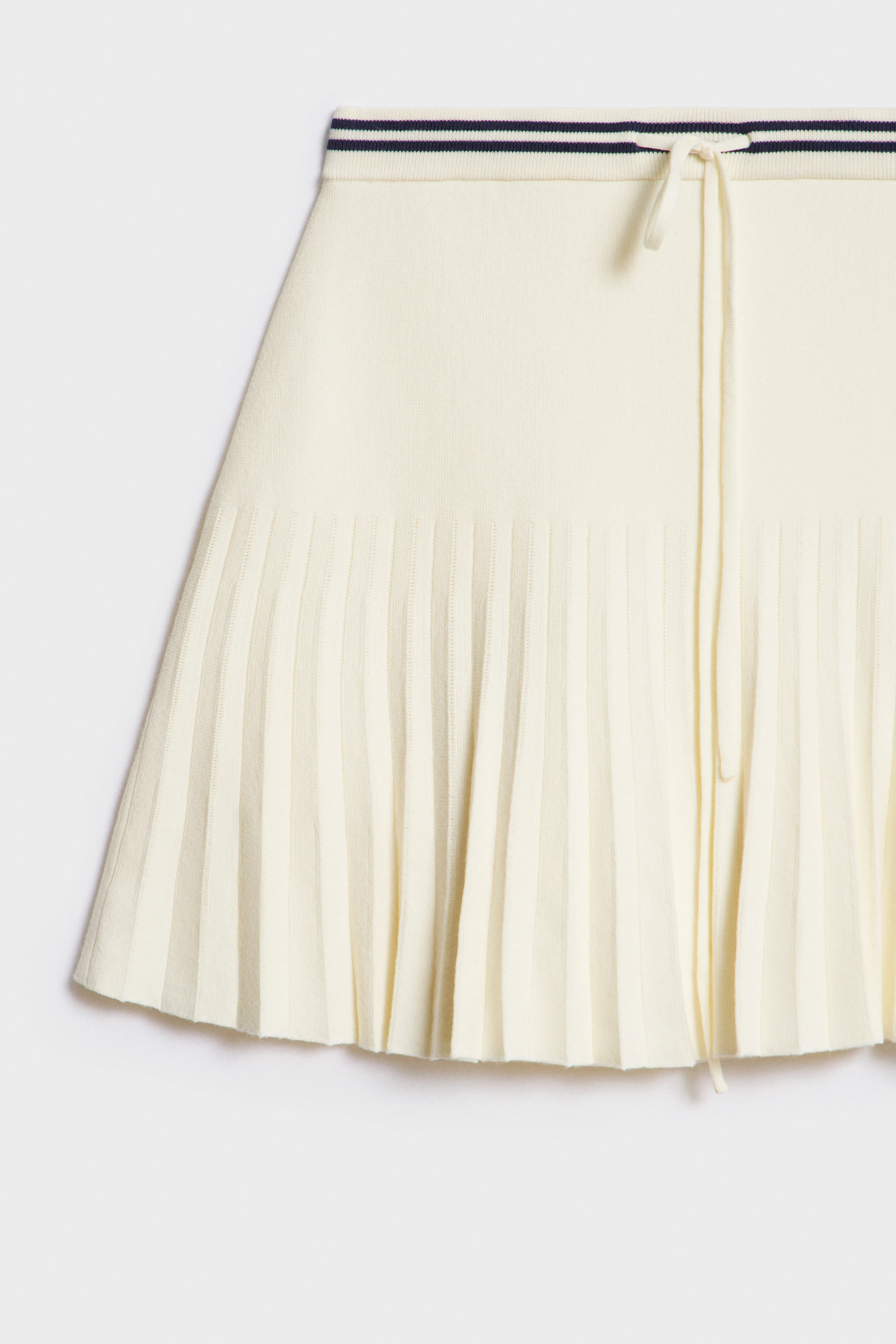 PLEATED VISCOSE-LYOCELL KNIT SKIRT - Image 6