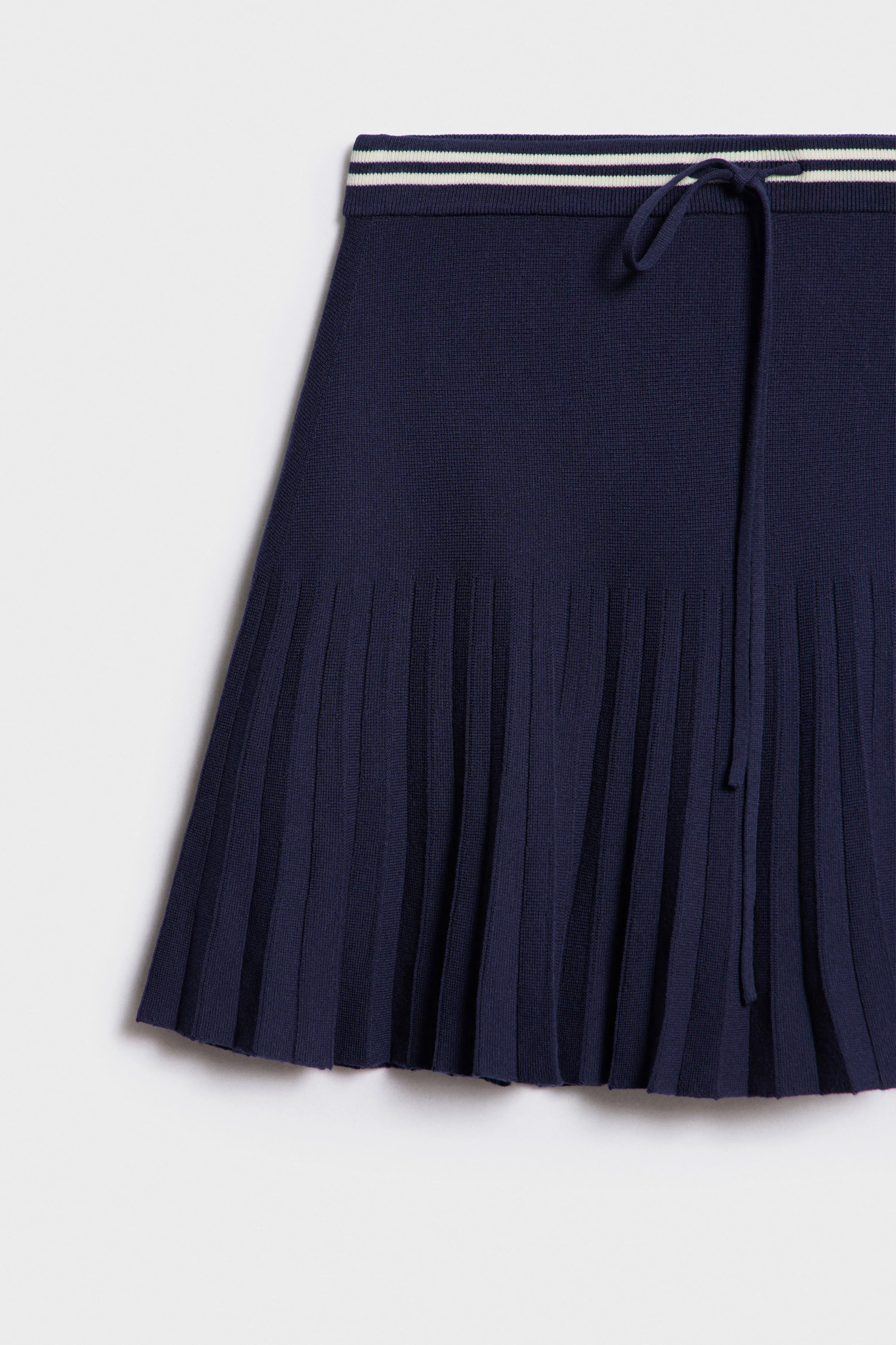PLEATED VISCOSE-LYOCELL KNIT SKIRT - Image 7