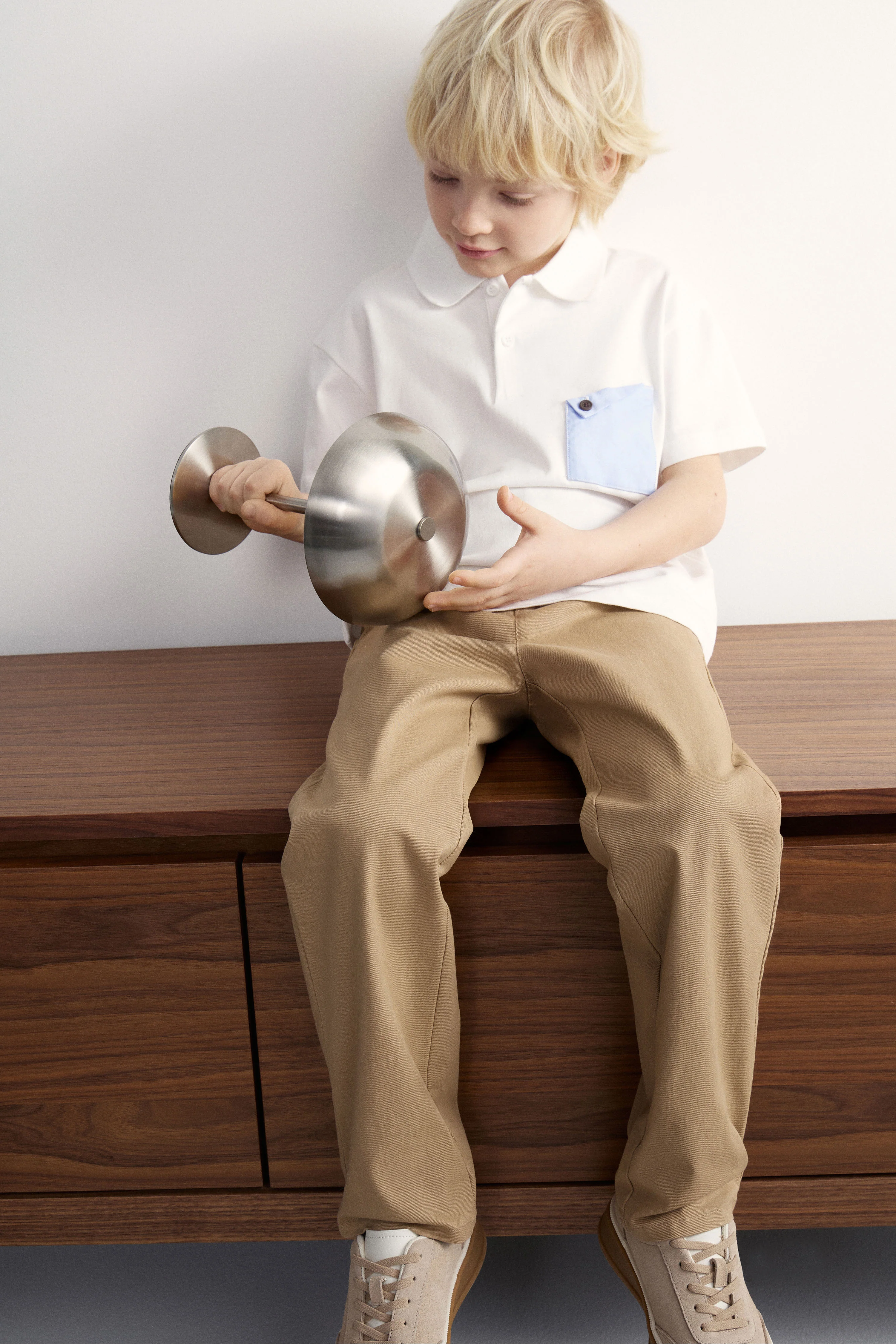 STRAIGHT-FIT COTTON PANTS - Image 3