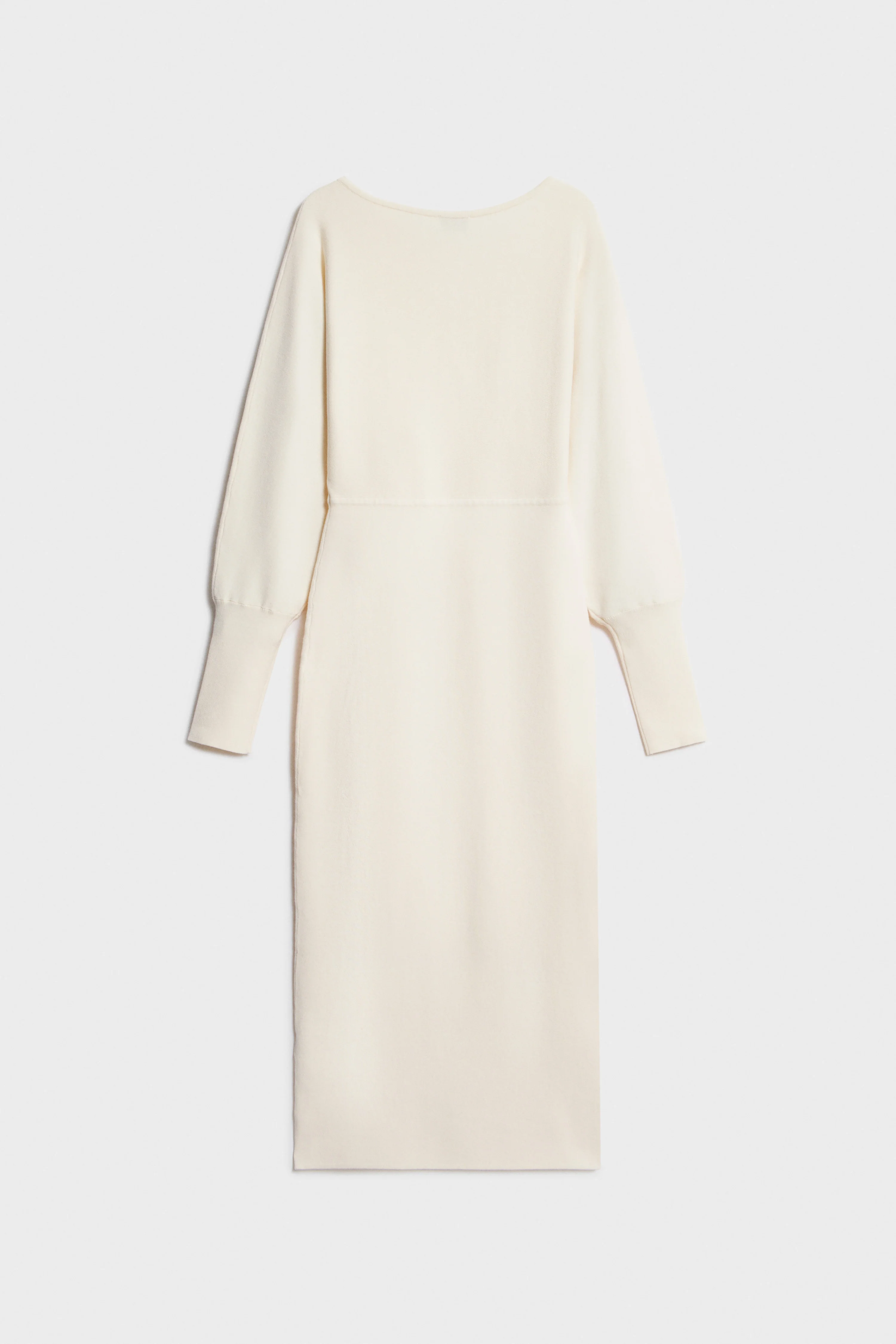 FINE-KNIT BATWING SLEEVE MIDI DRESS - Image 5