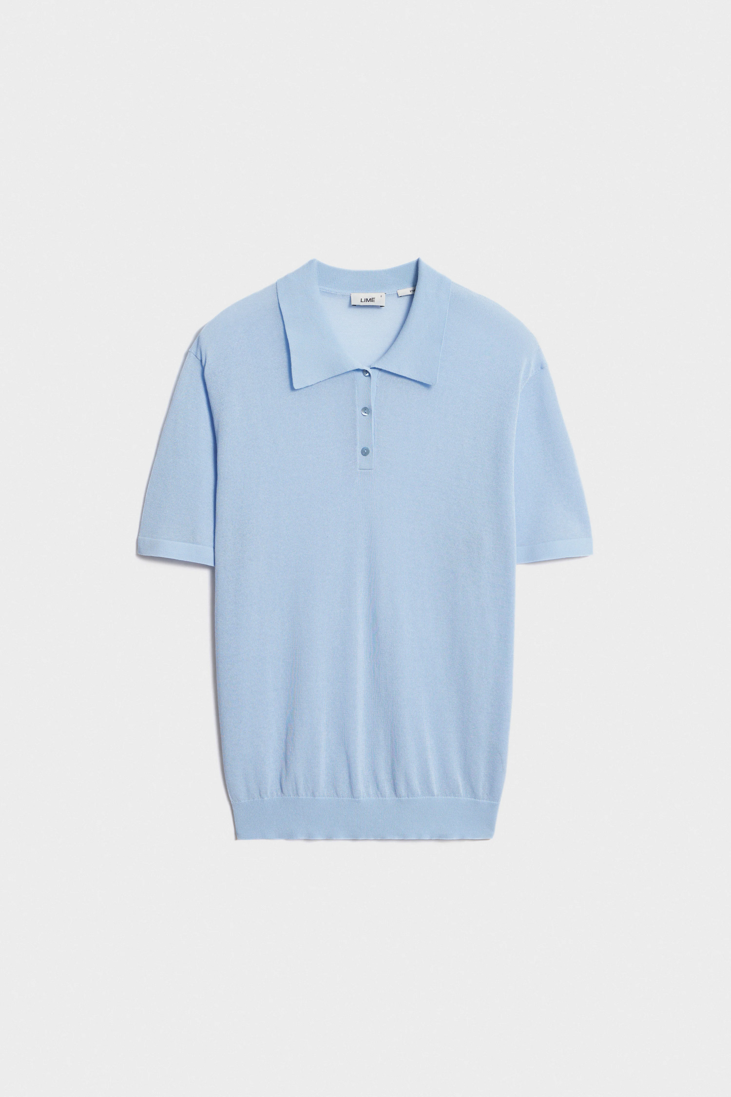 FINE-KNIT POLO SWEATER - Image 4