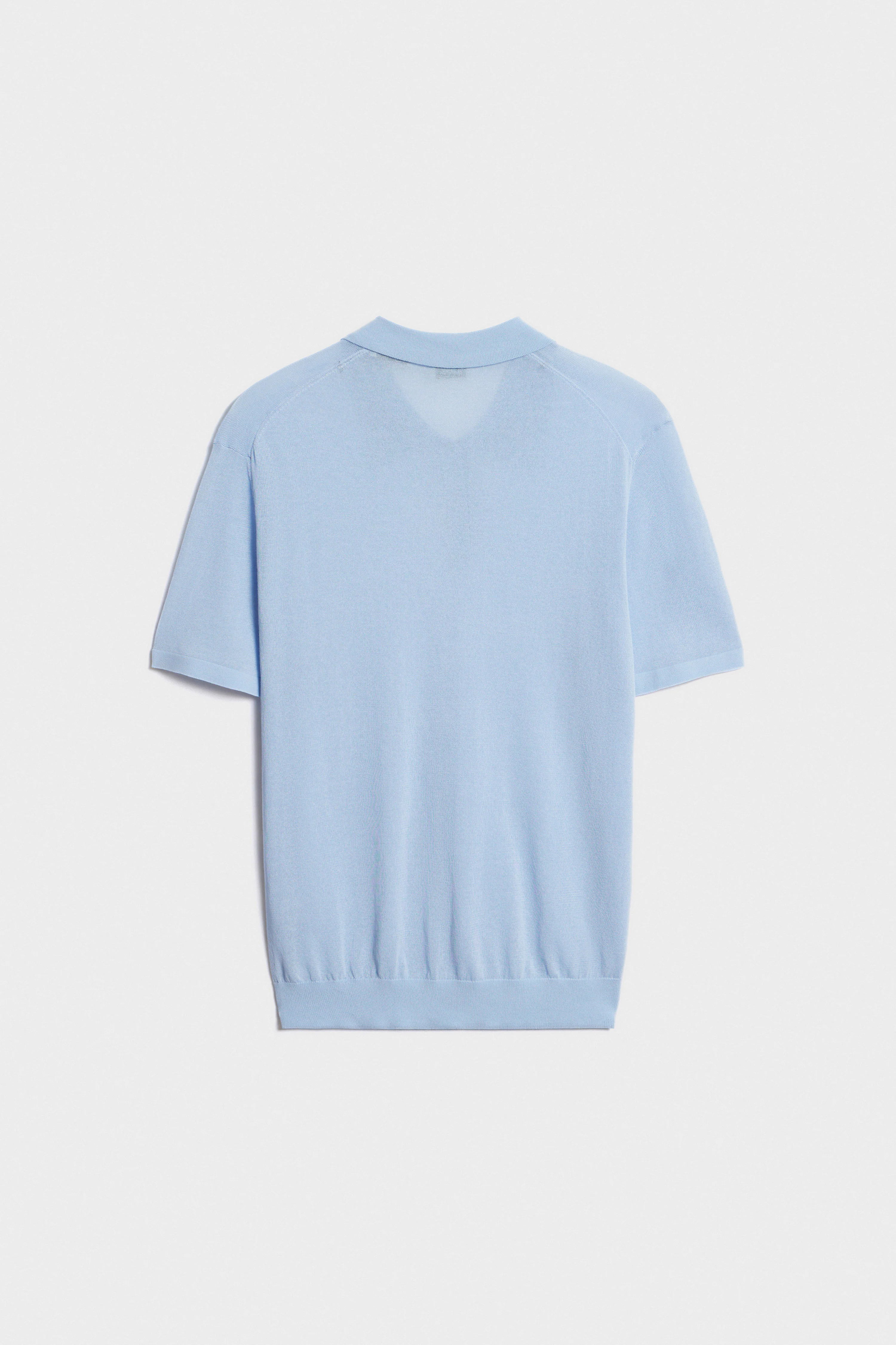 FINE-KNIT POLO SWEATER - Image 5