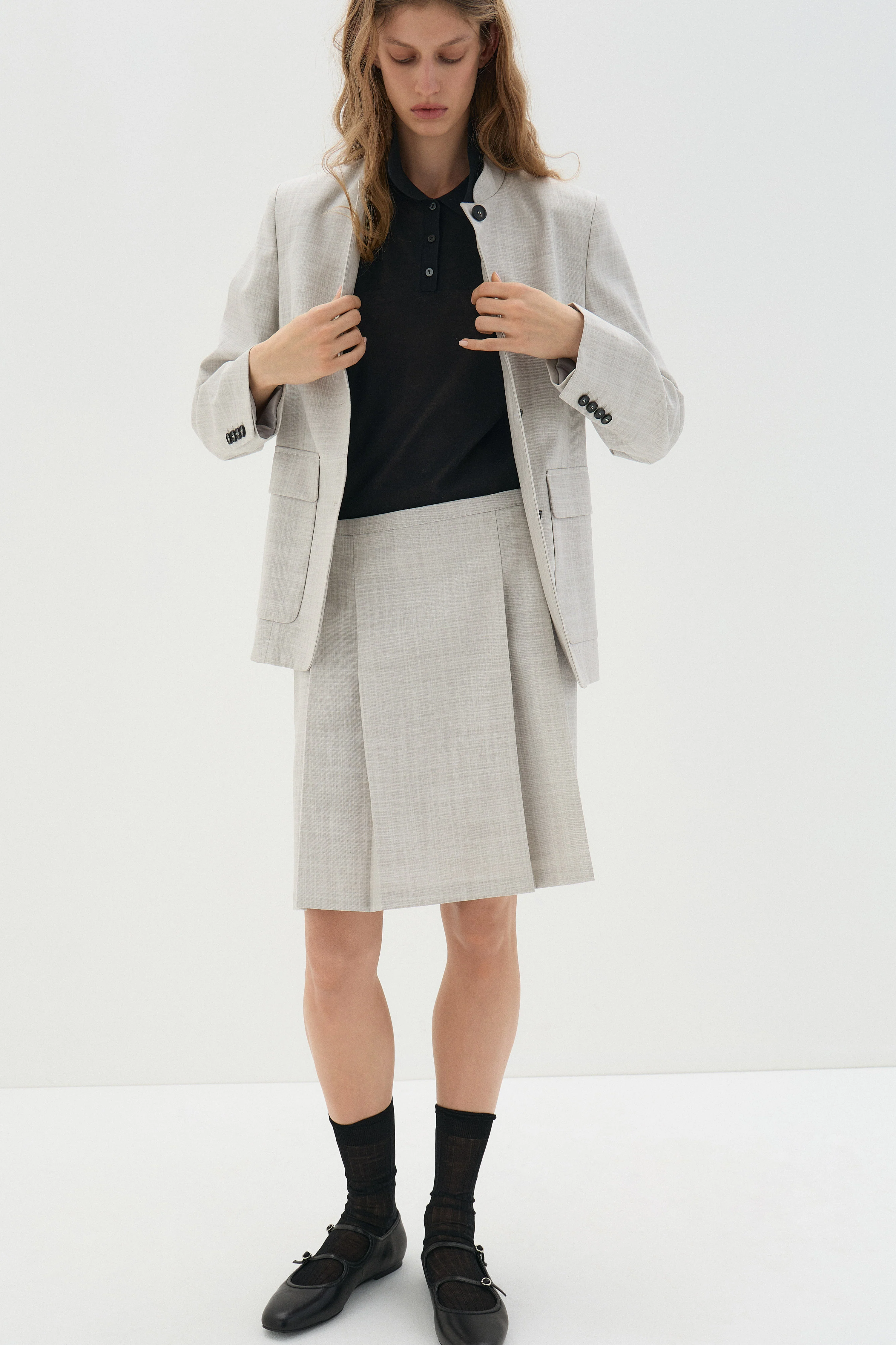 FINE-KNIT POLO SWEATER - Image 2