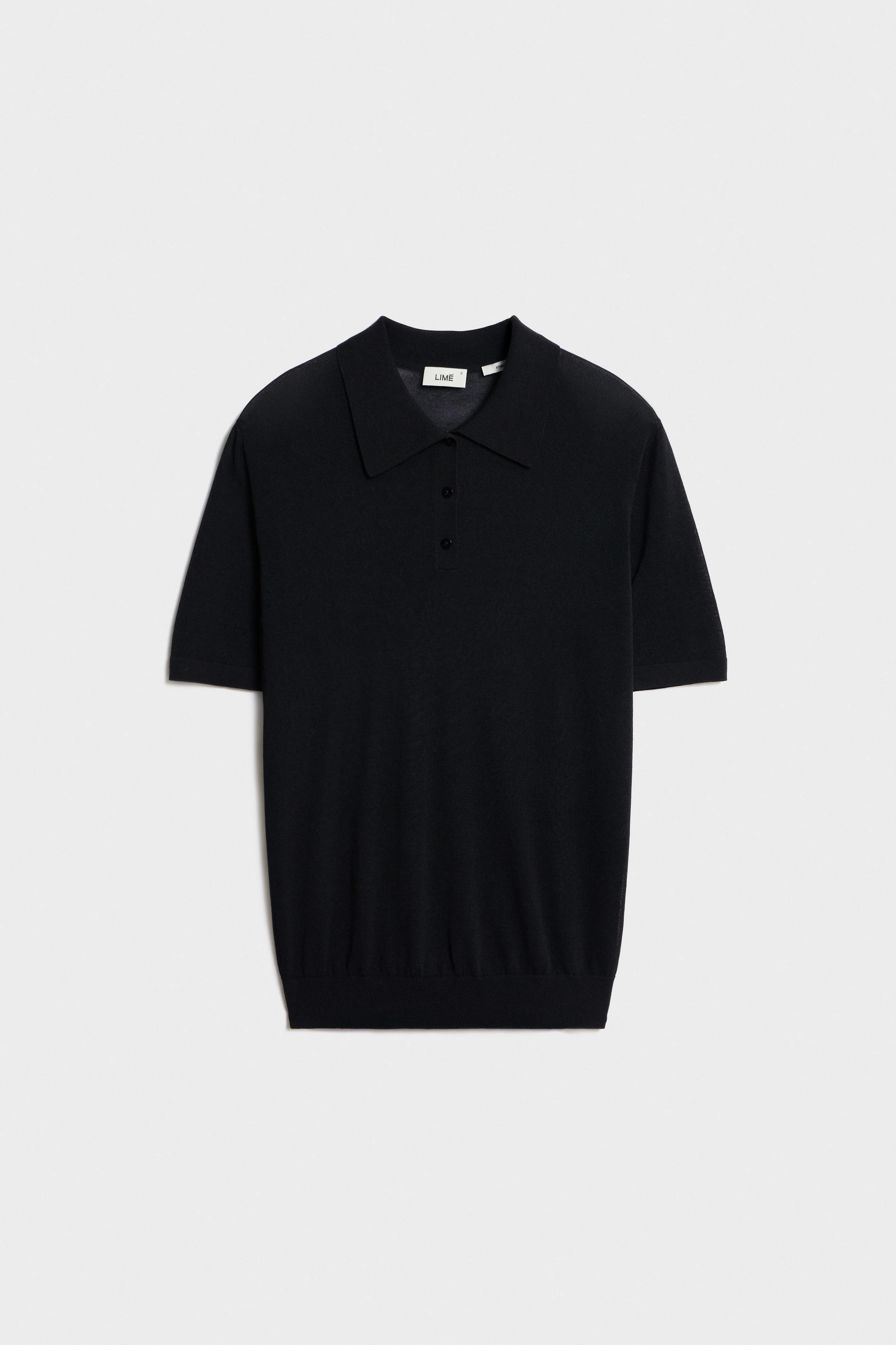 FINE-KNIT POLO SWEATER - Image 4