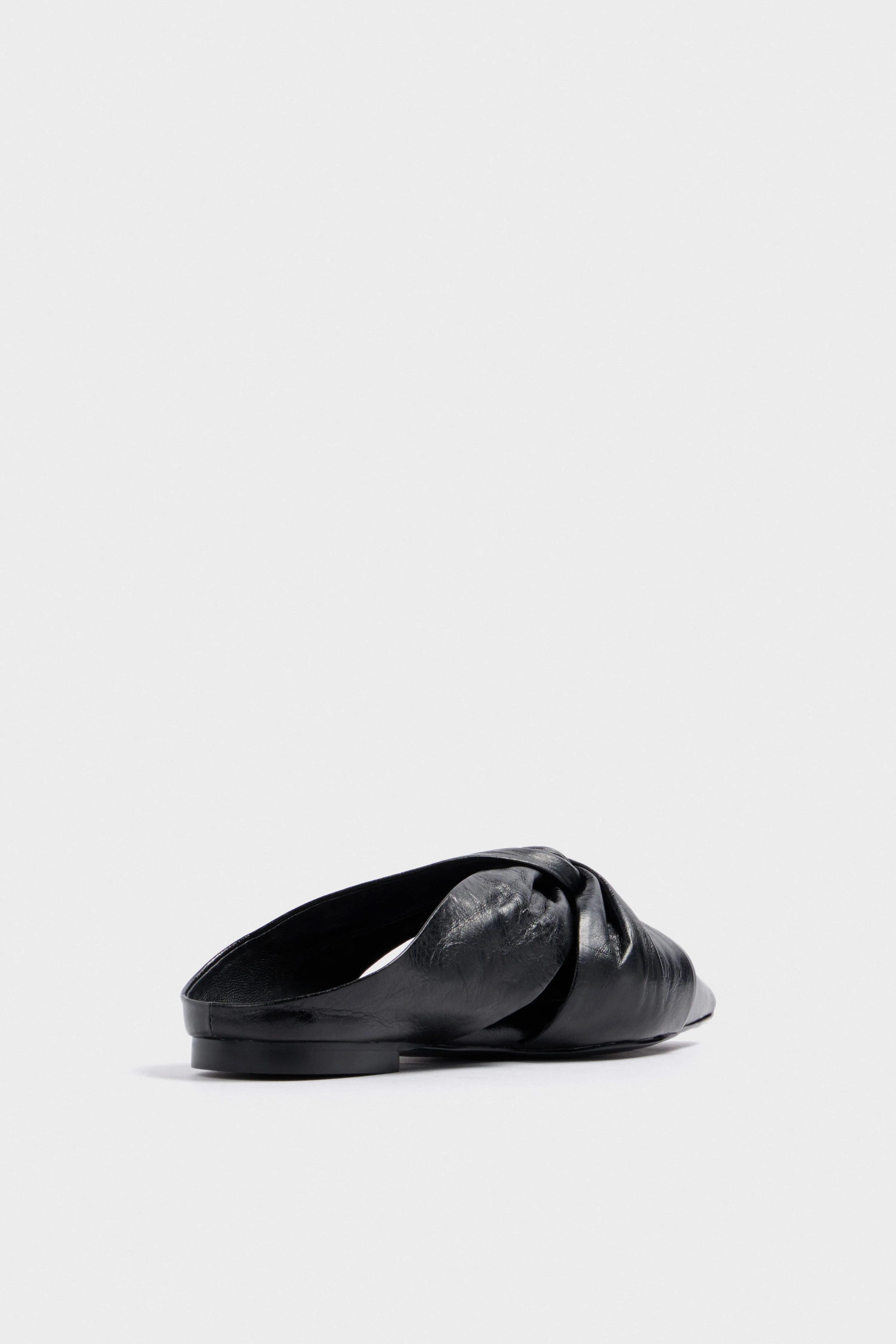 DRAPED LEATHER MULES - Image 4