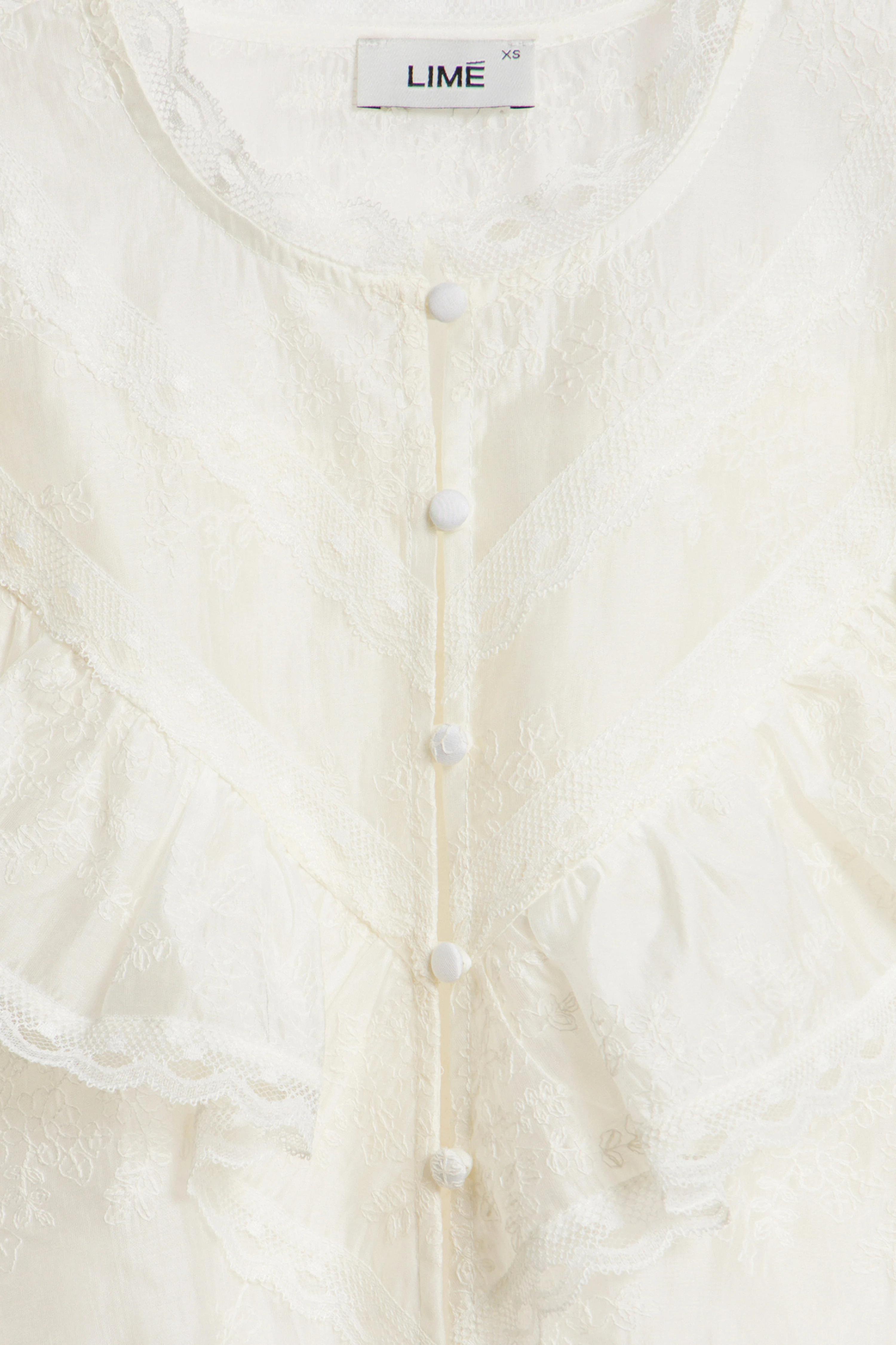 JACQUARD-WEAVE SHEER BLOUSE - Image 7