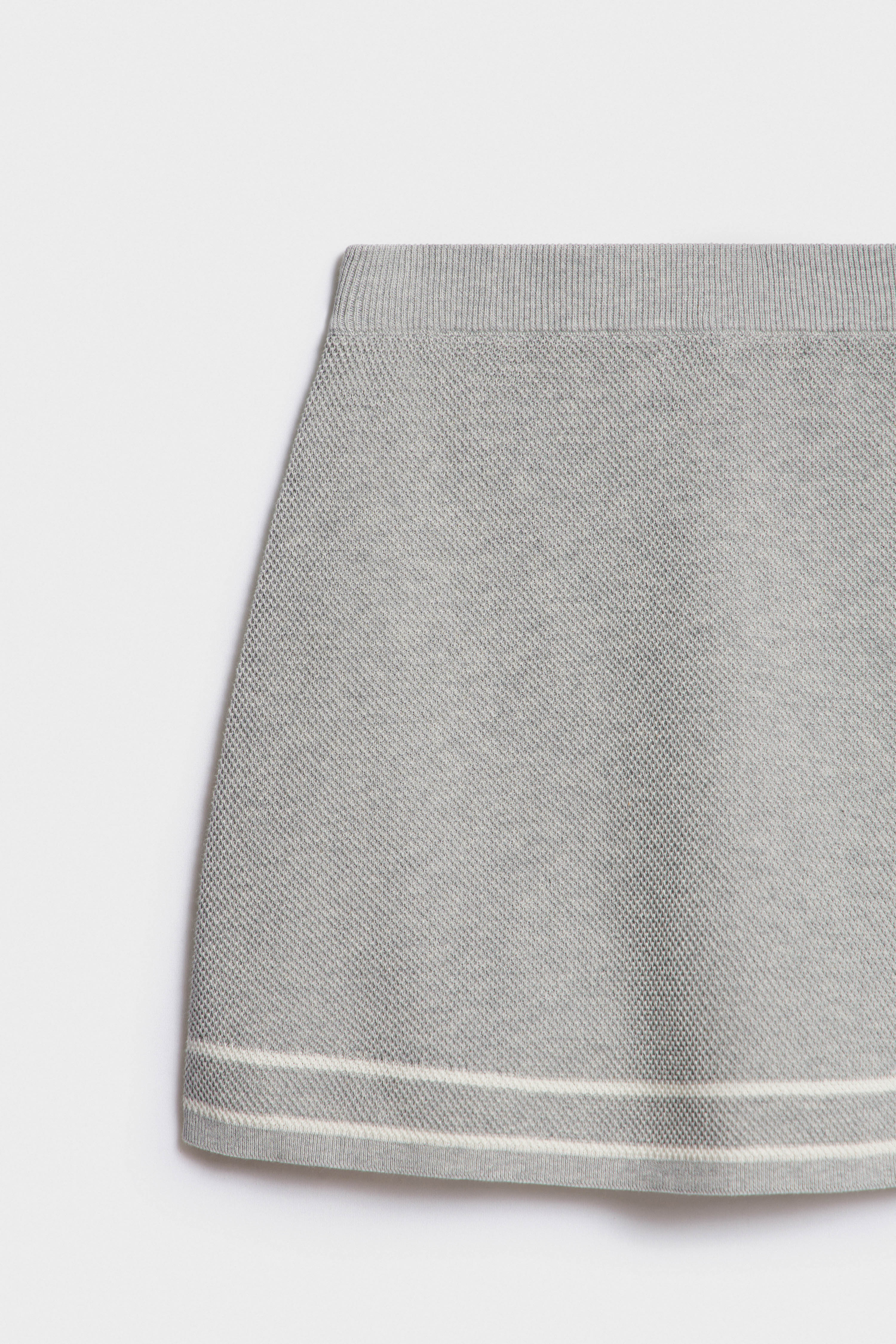 FINE-KNIT COTTON MINI SKIRT - Image 6