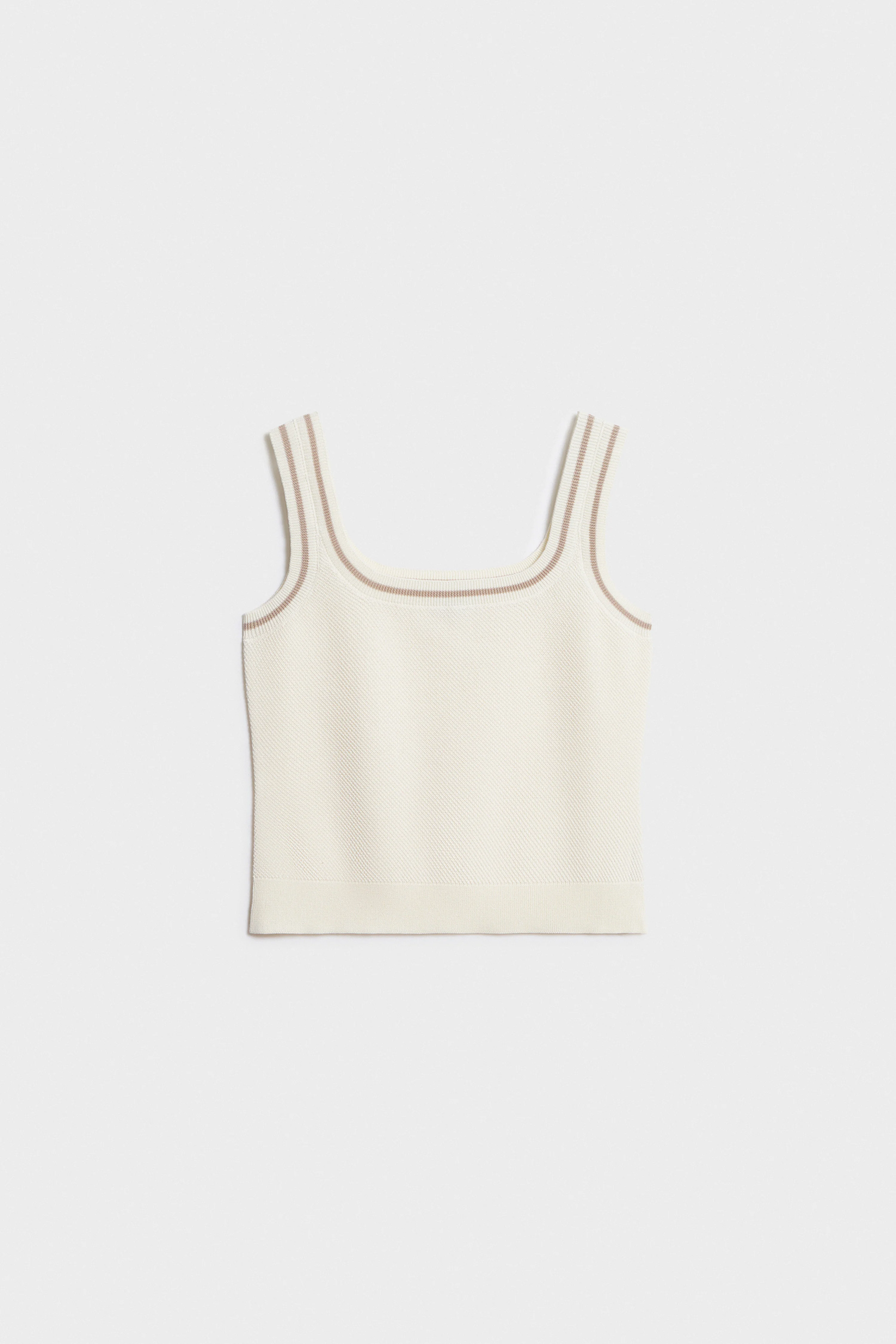FINE-KNIT COTTON TOP - Image 5