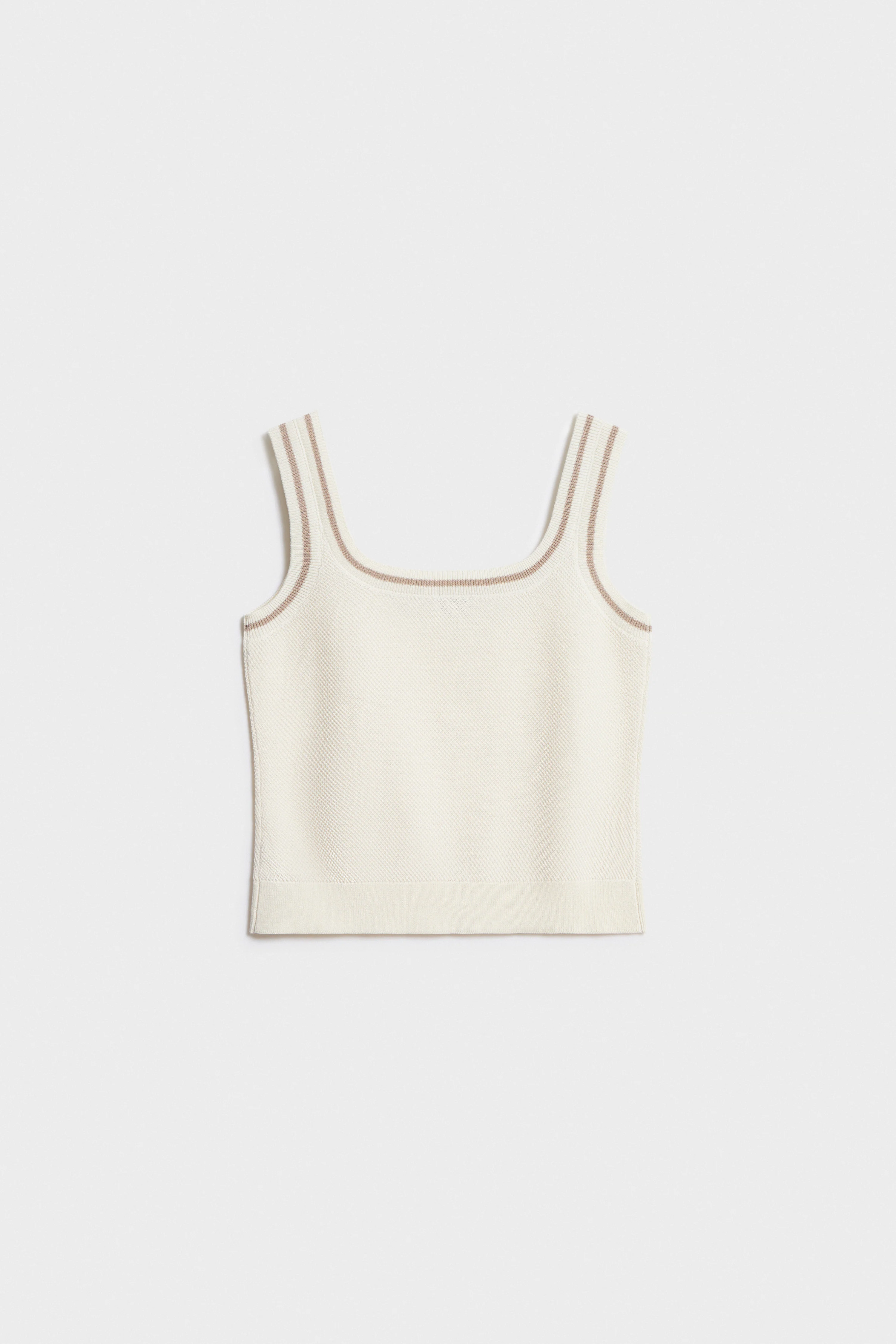 FINE-KNIT COTTON TOP - Image 6